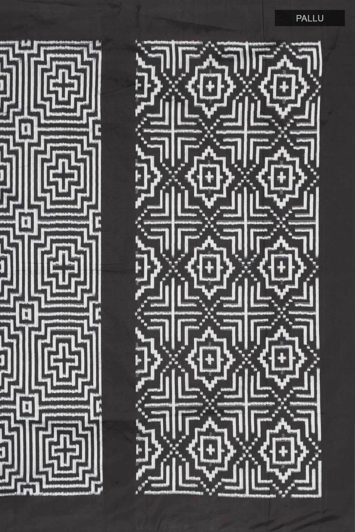 Black Pochampally Silk Saree