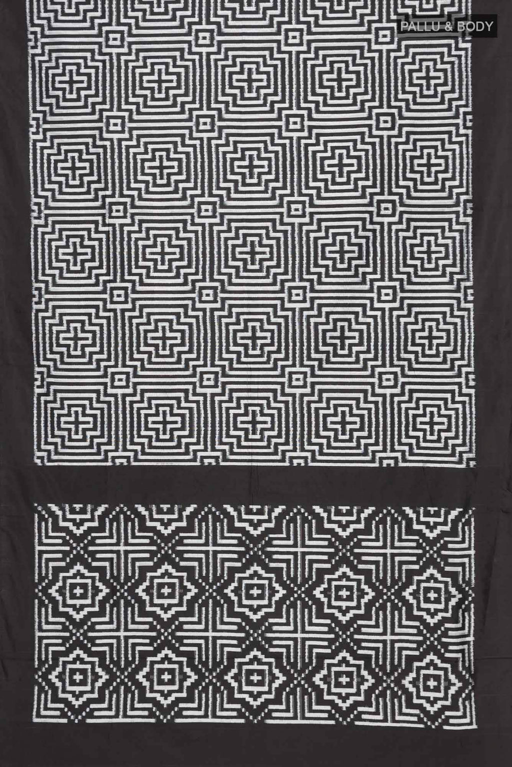 Black Pochampally Silk Saree