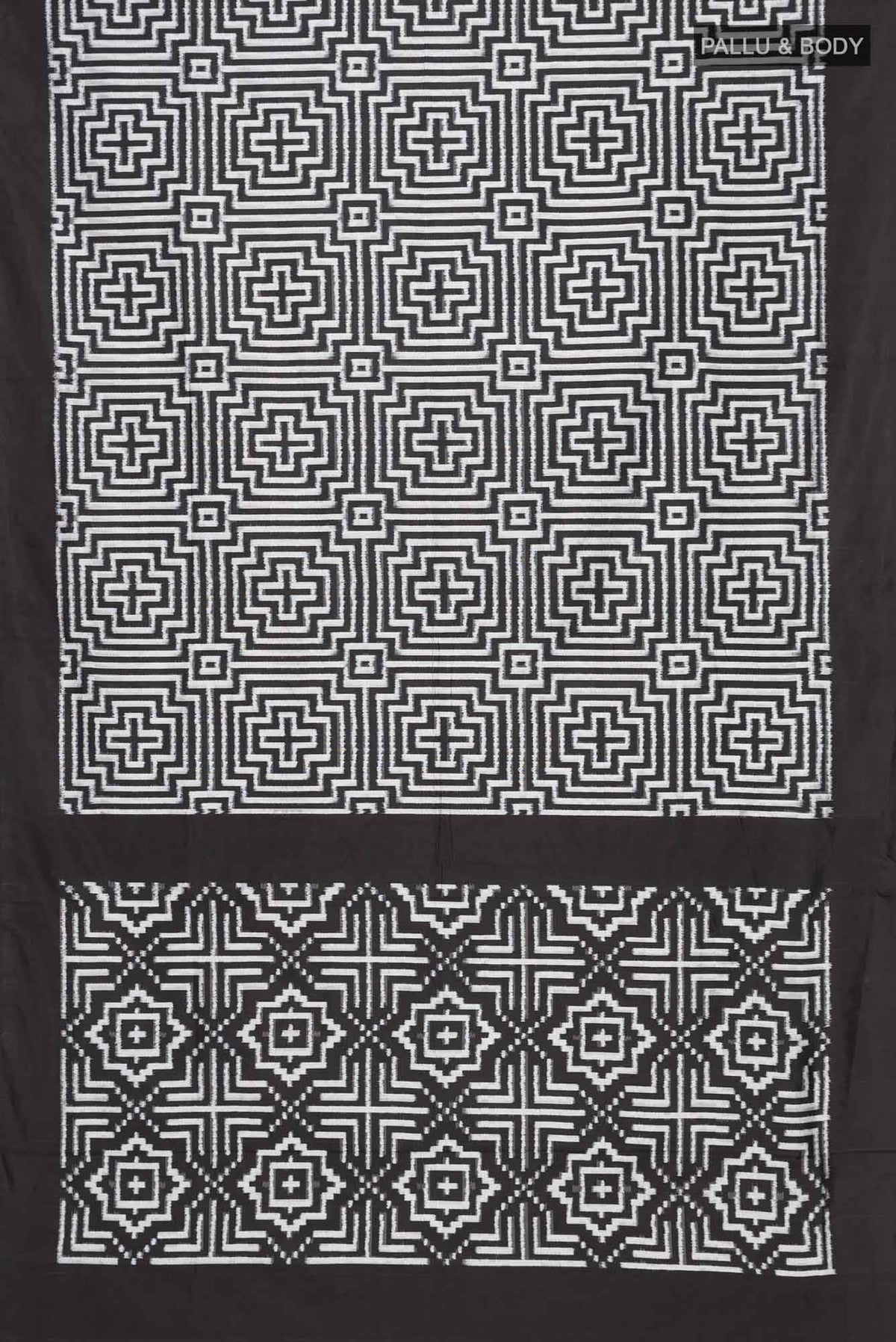 Black Pochampally Silk Saree