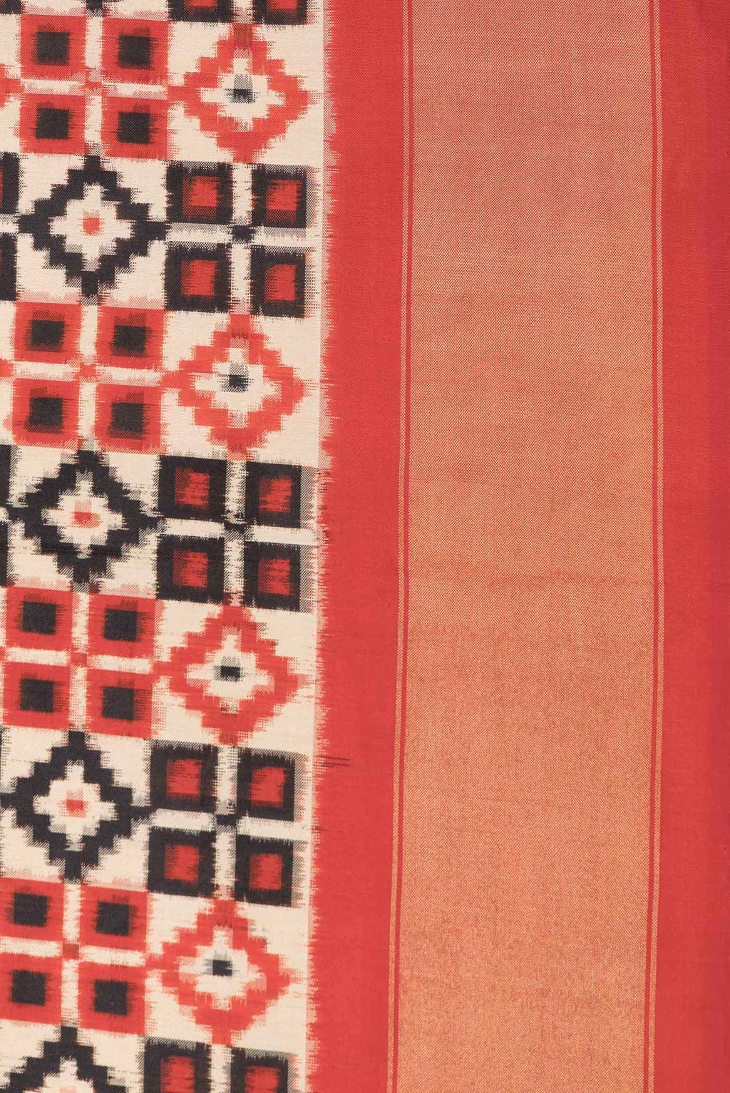 Sandal Double Ikat Saree