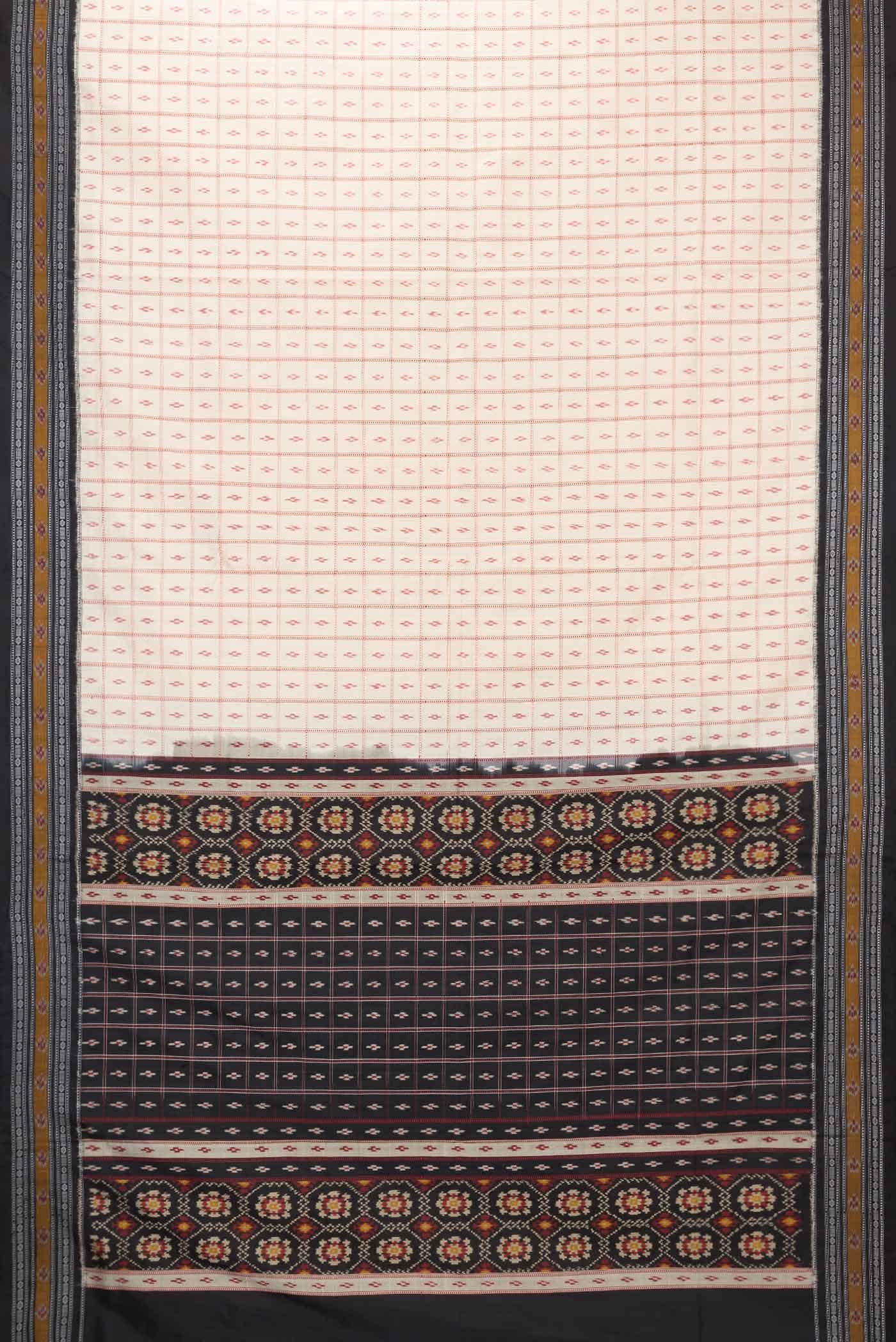 Sandal Dual Tone Double Ikat Saree