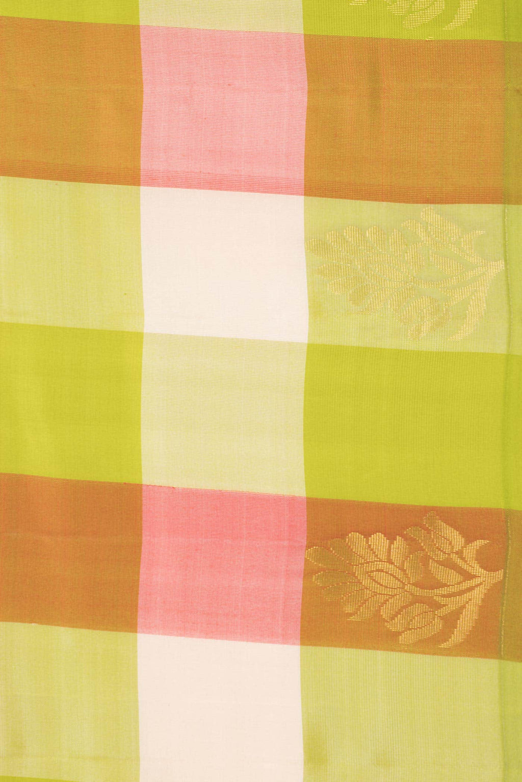 Green and Red Dual Tone Kanchipuram Silk Saree