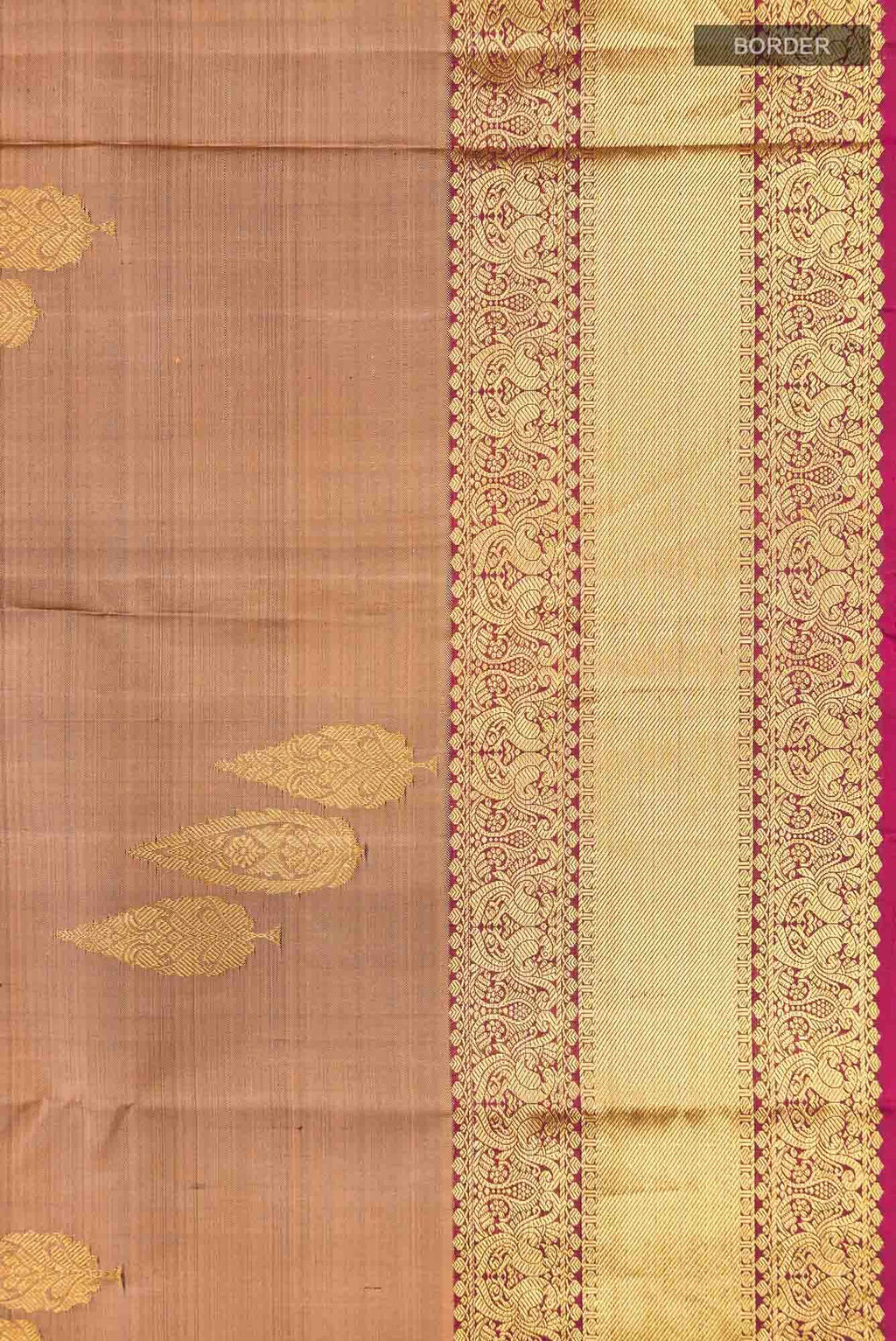 Brown Kanchipuram Silk Saree