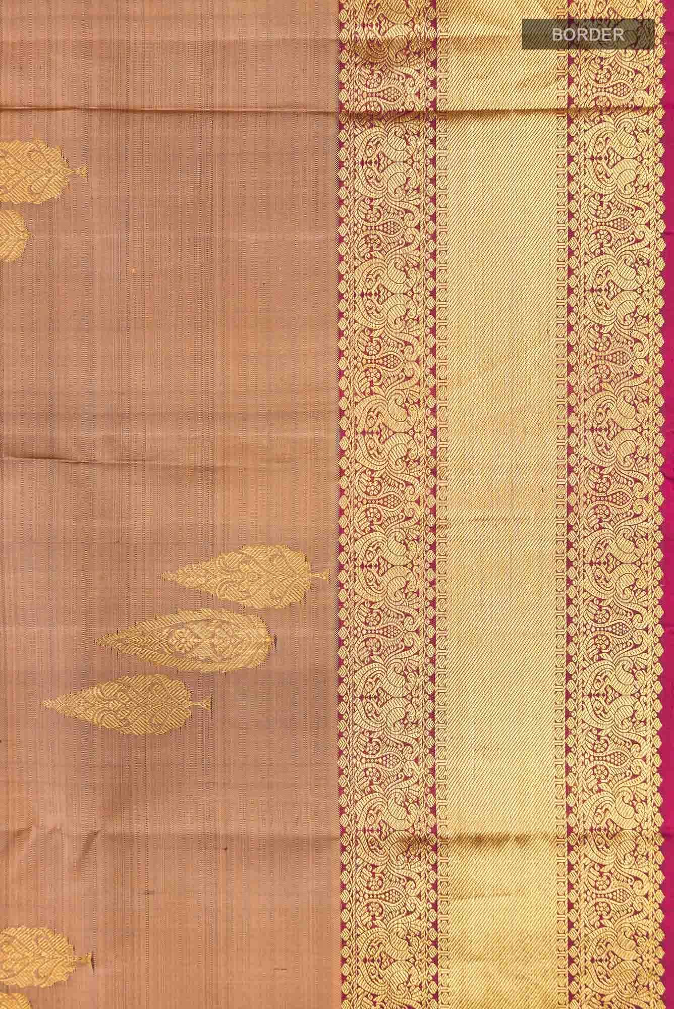 Brown Kanchipuram Silk Saree