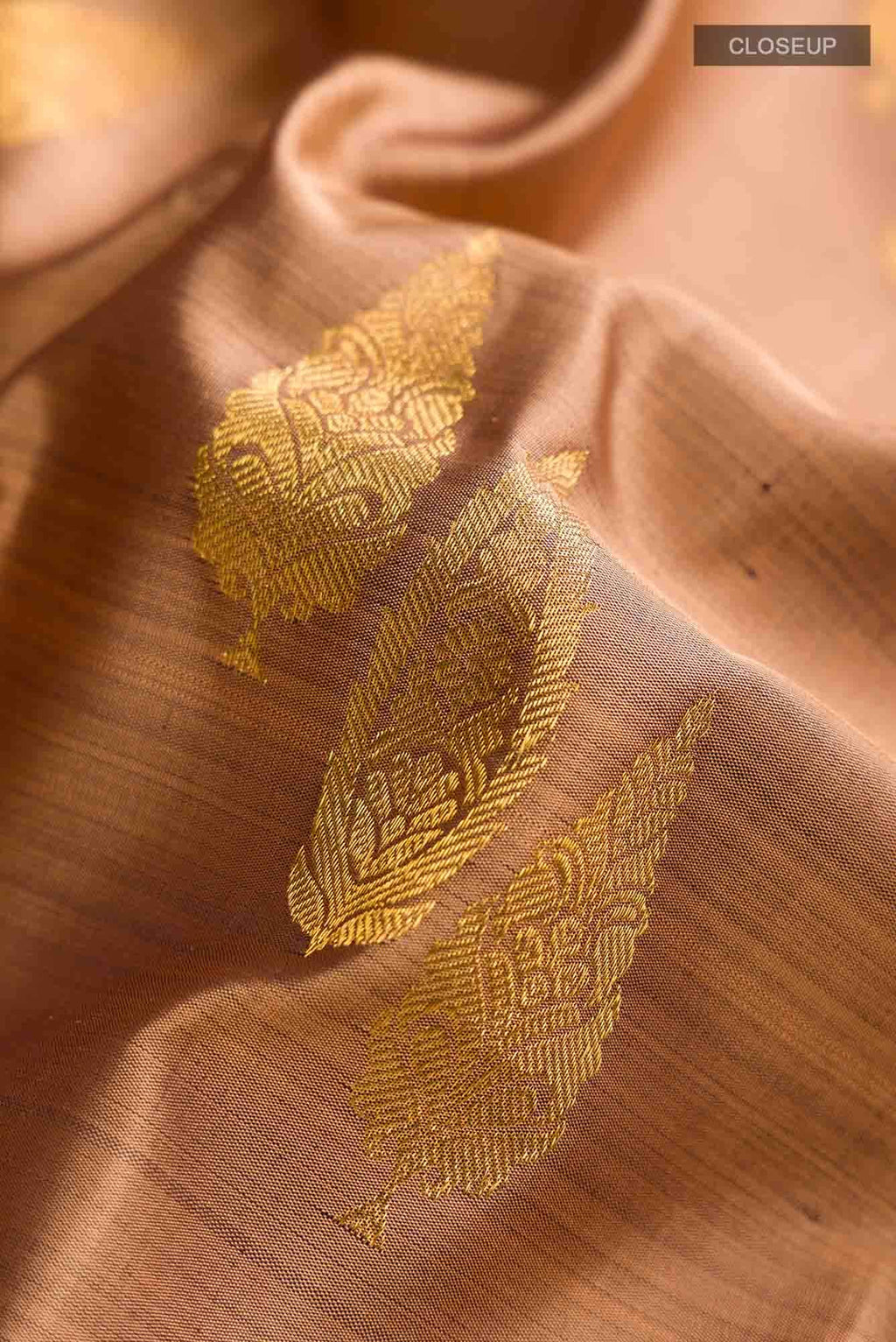 Brown Kanchipuram Silk Saree