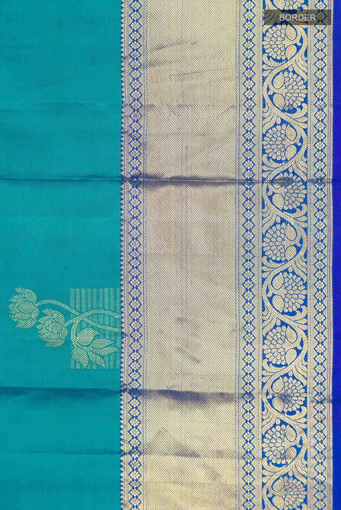 Blue Kanchipuram Silk Saree