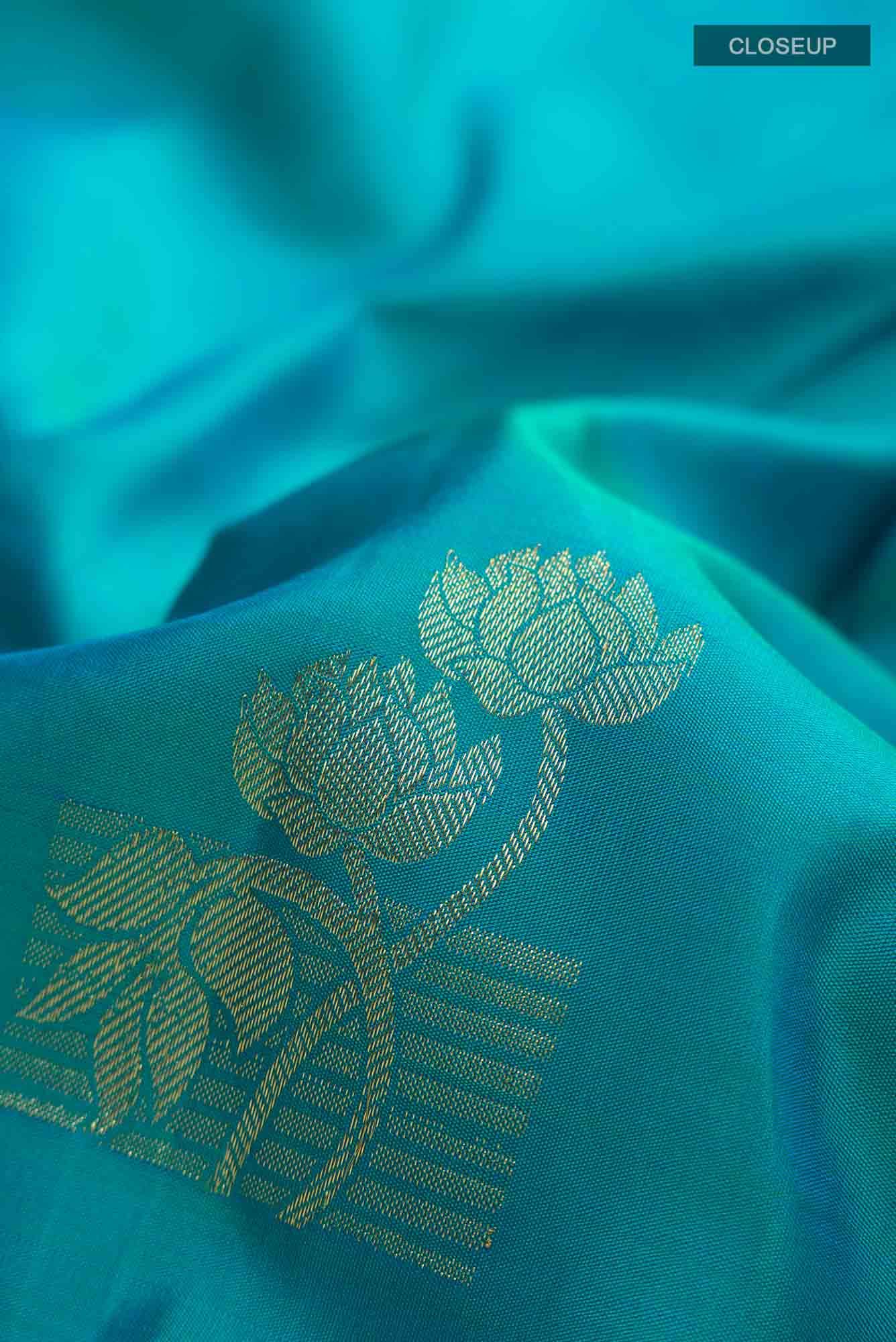 Blue Kanchipuram Silk Saree