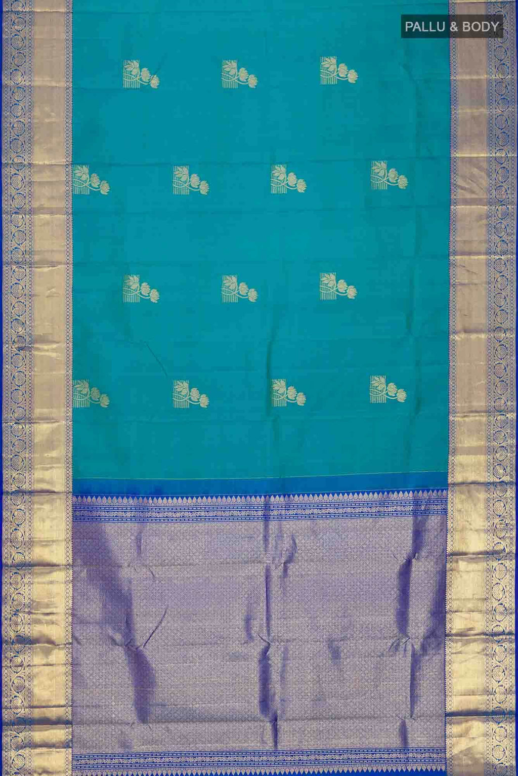 Blue Kanchipuram Silk Saree