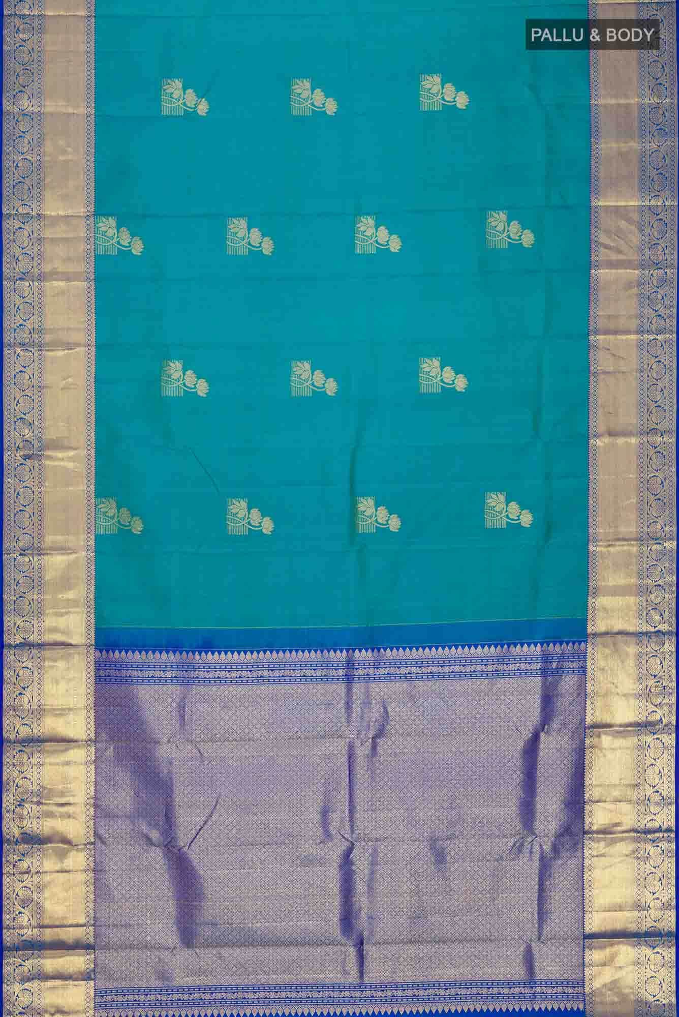 Blue Kanchipuram Silk Saree