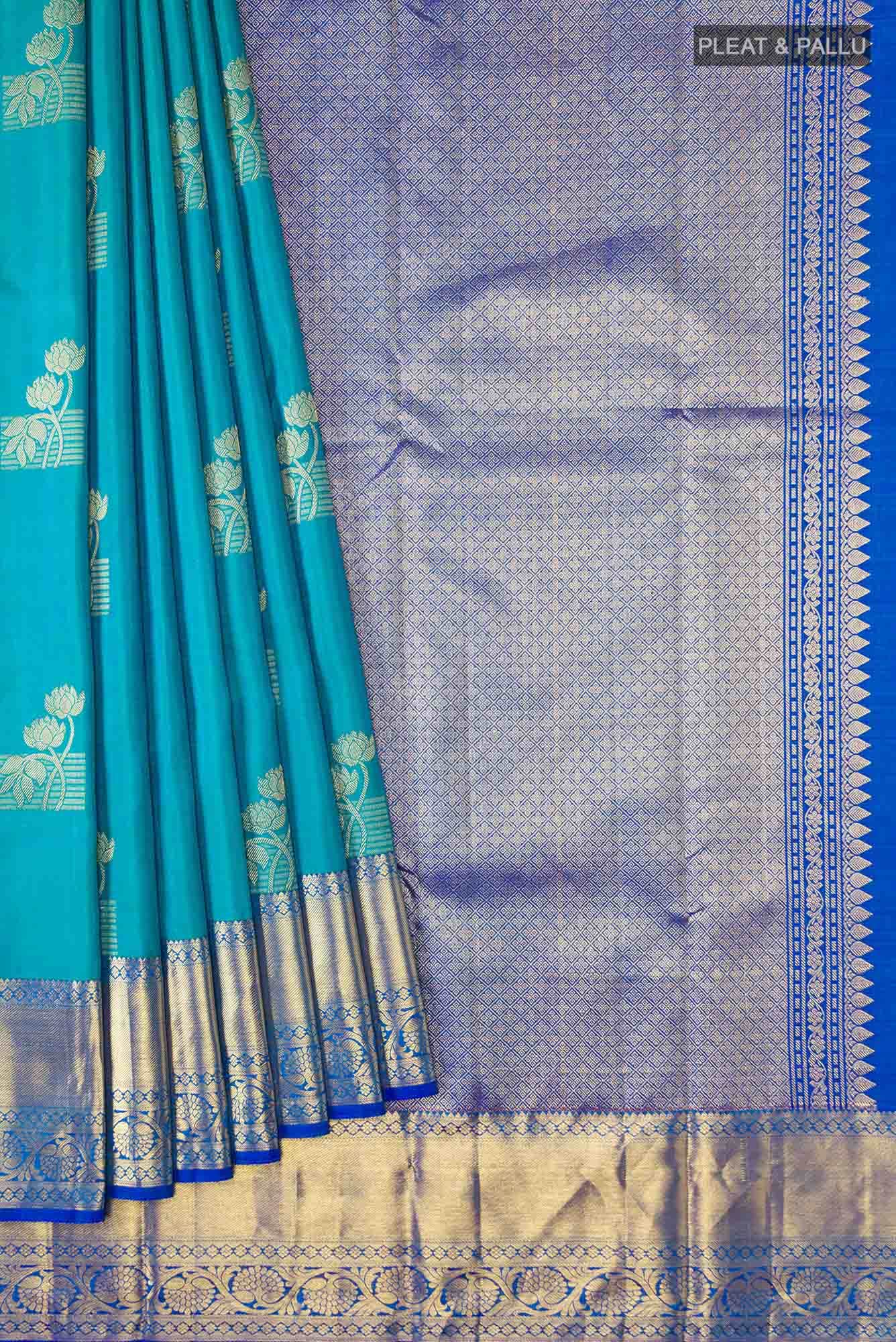 Blue Kanchipuram Silk Saree