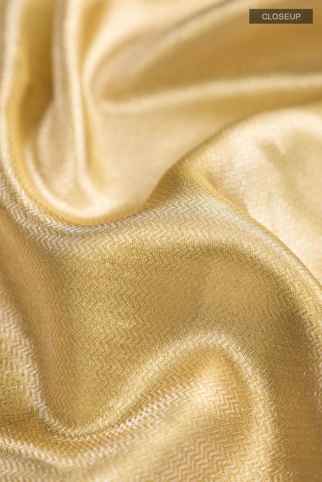 Gold Kanchipuram Tissue Silk Saree
