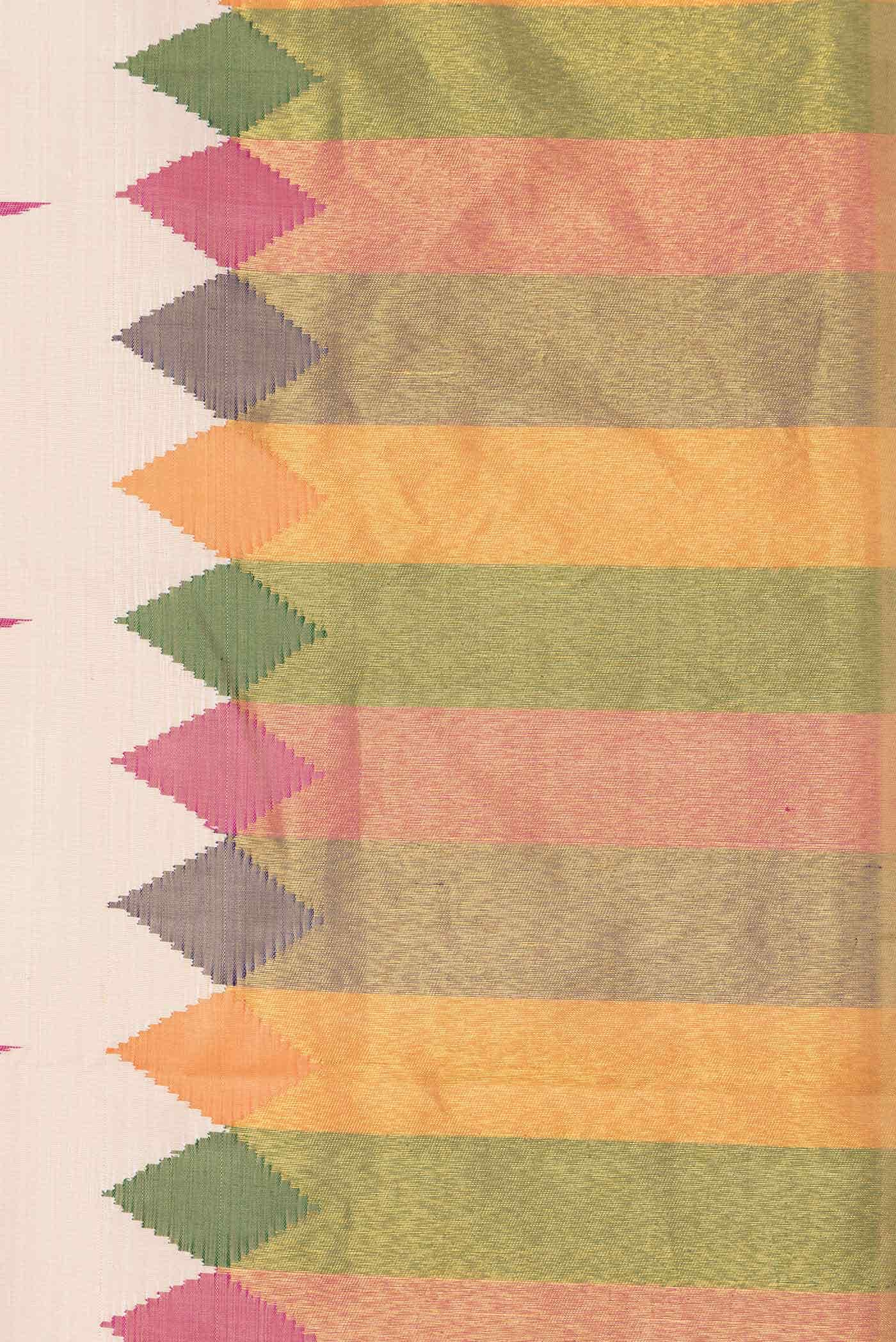 Beige Dual Tone Kanchipuram Silk Saree