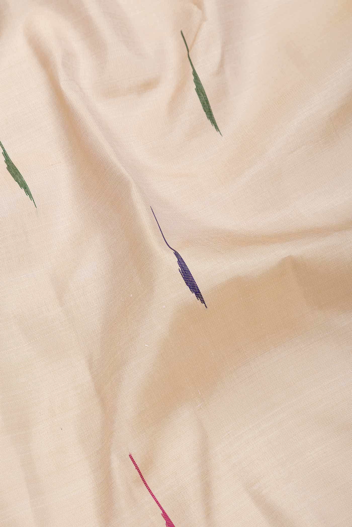 Beige Dual Tone Kanchipuram Silk Saree