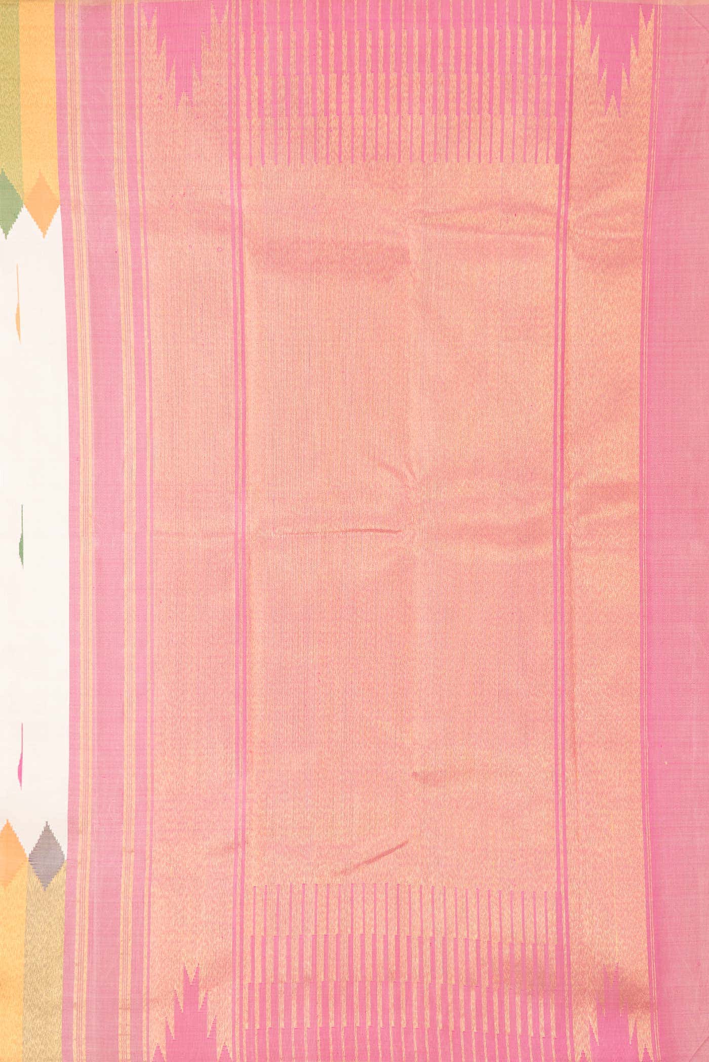 Beige Dual Tone Kanchipuram Silk Saree