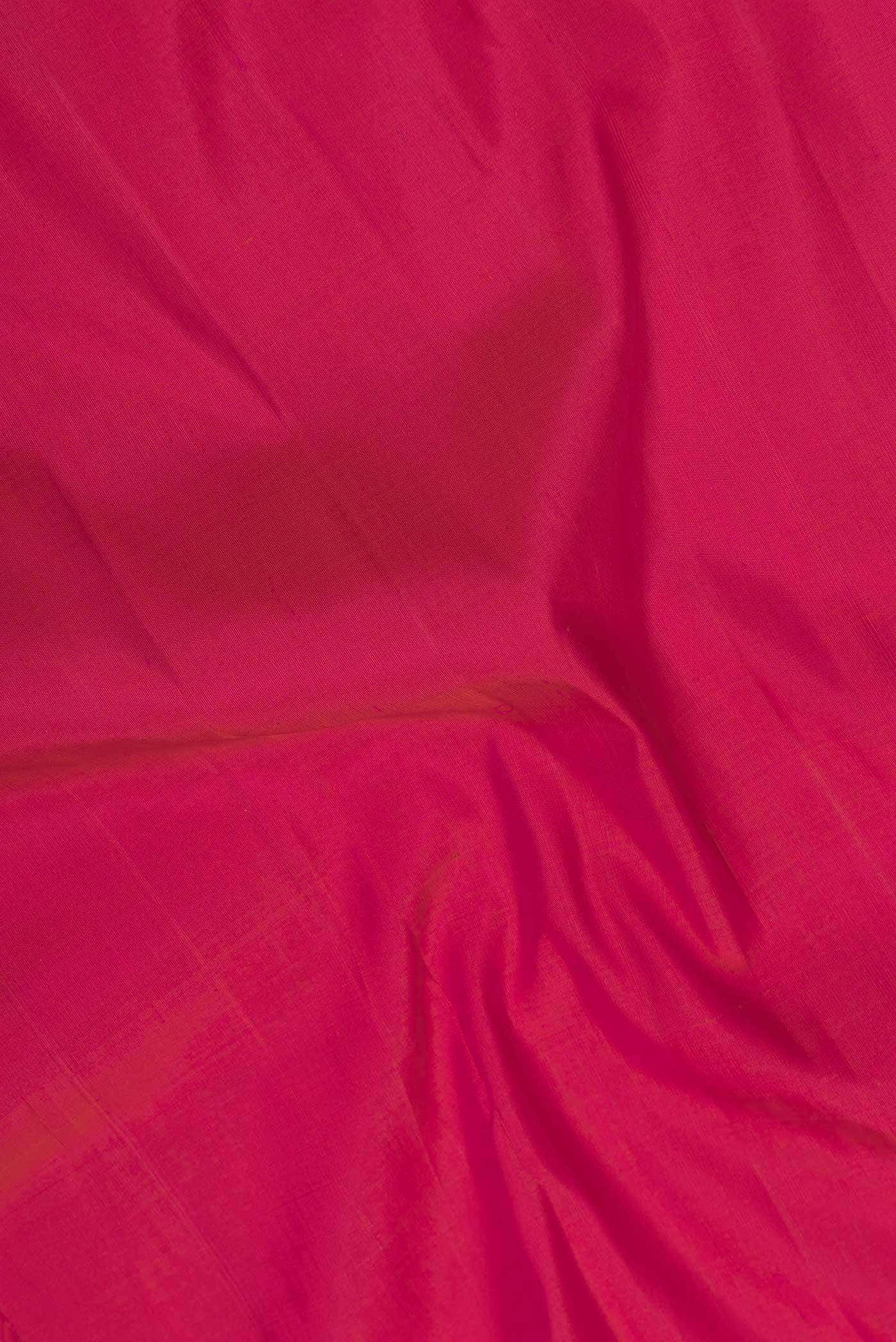 Dark Pink Dual Tone Kanchipuram Silk Saree