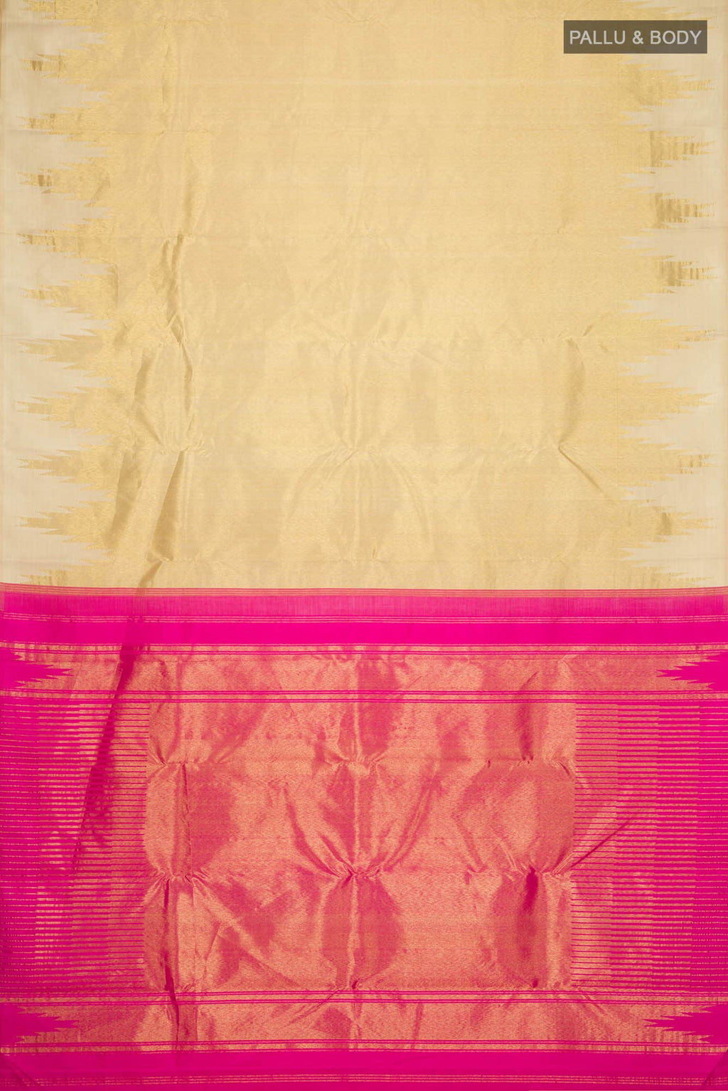 Gold Kanchipuram Silk Saree