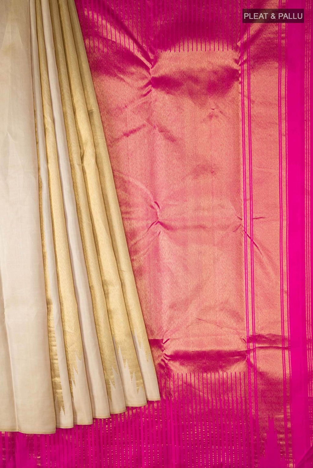 Gold Kanchipuram Silk Saree