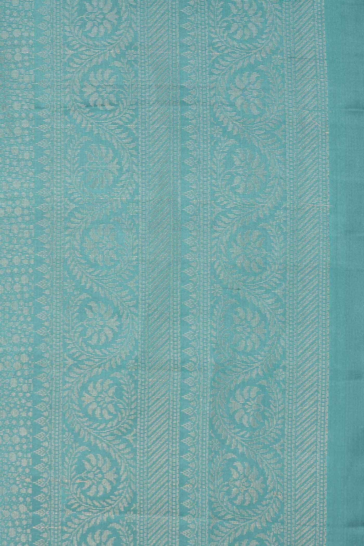 Green Dual Tone Soft Silk Saree