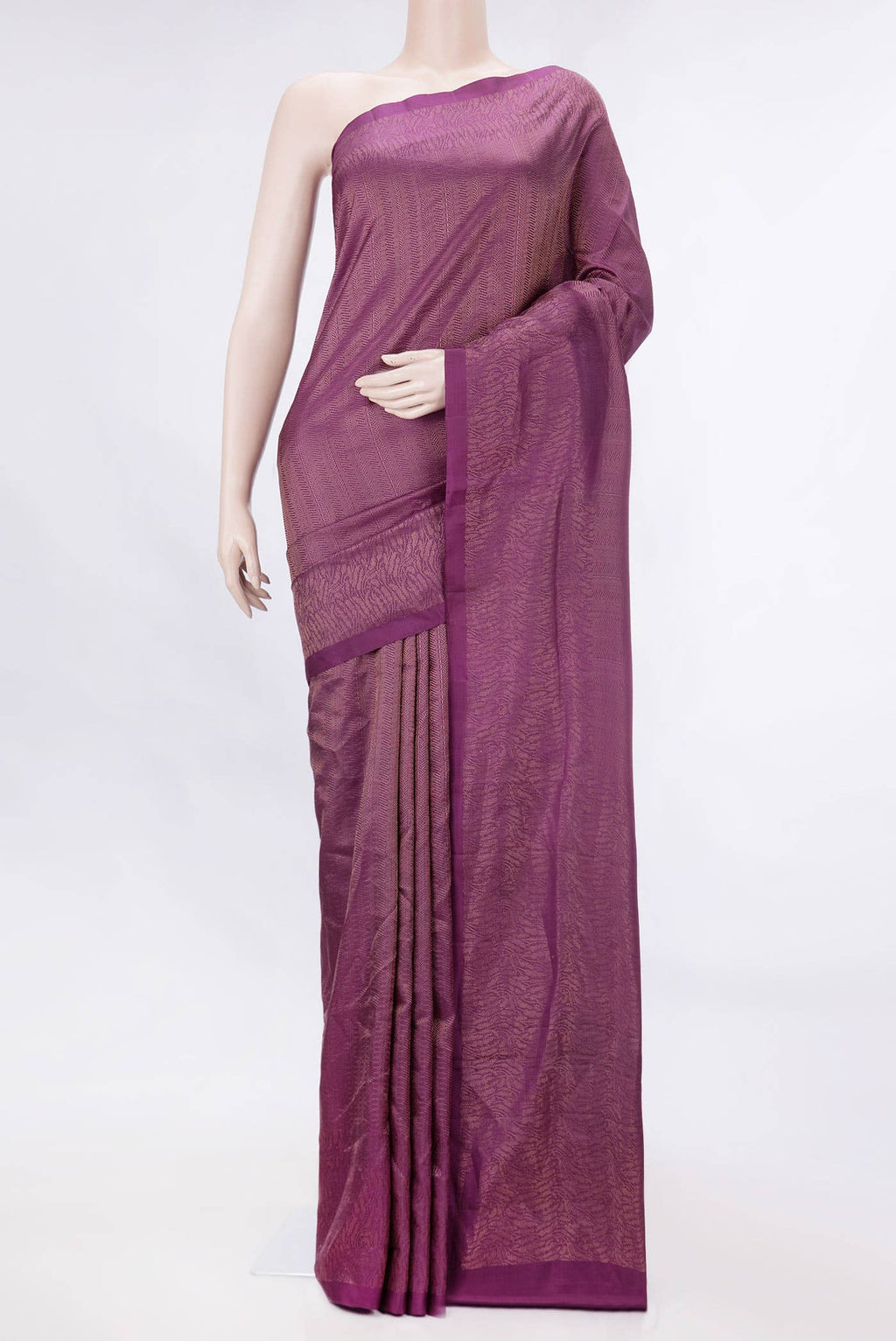 Magenta Dual Tone Soft Silk Saree