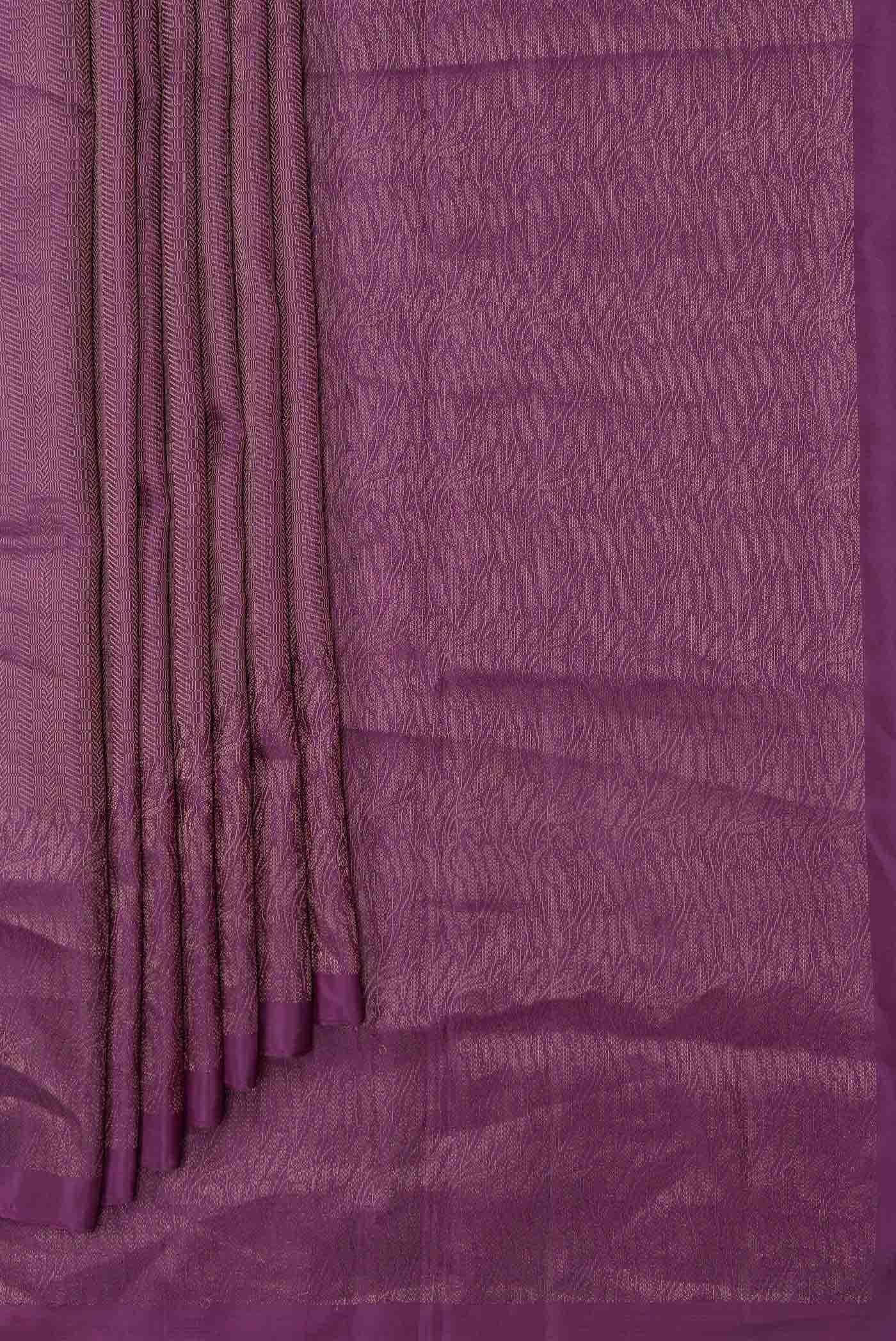 Magenta Dual Tone Soft Silk Saree