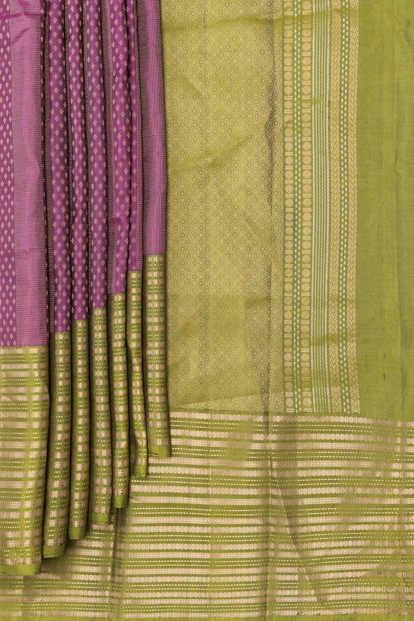 Rani Pink Dual Tone Kanchipuram Silk Saree