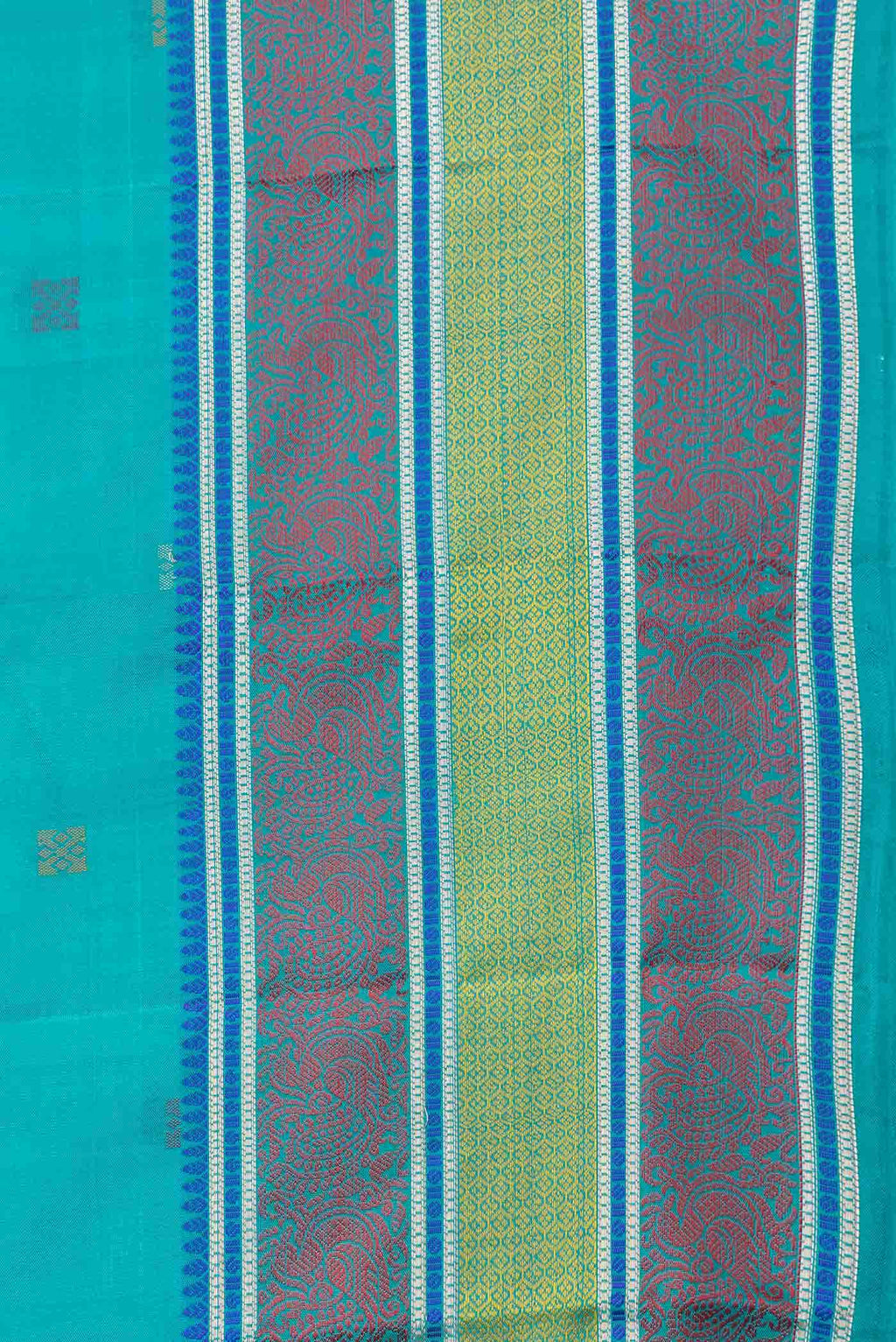 Green Dual Tone Kanchipuram Silk Saree