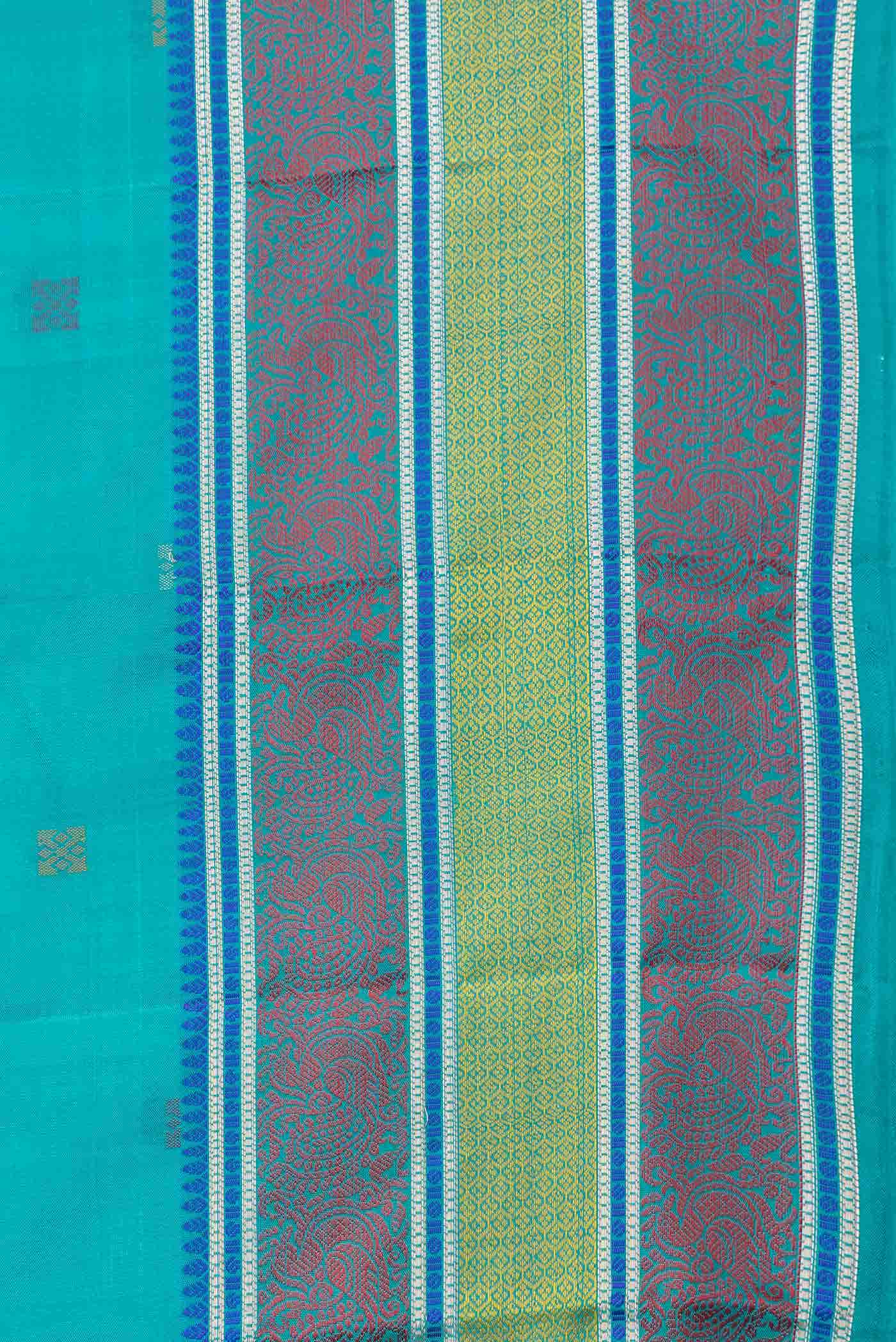 Green Dual Tone Kanchipuram Silk Saree