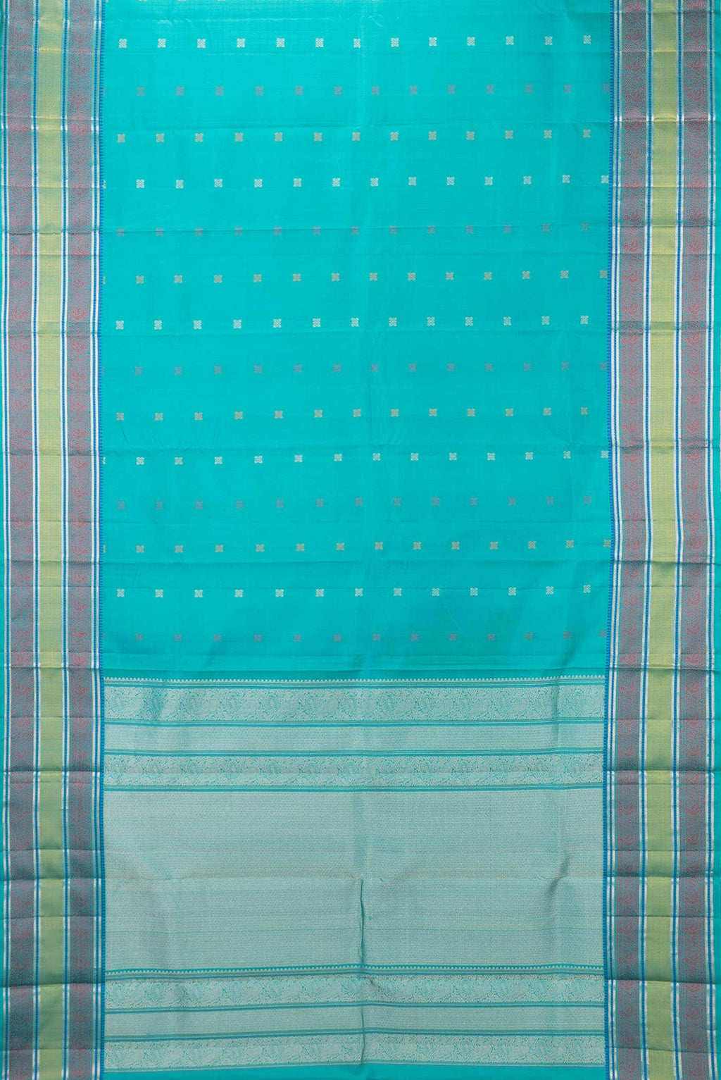 Green Dual Tone Kanchipuram Silk Saree