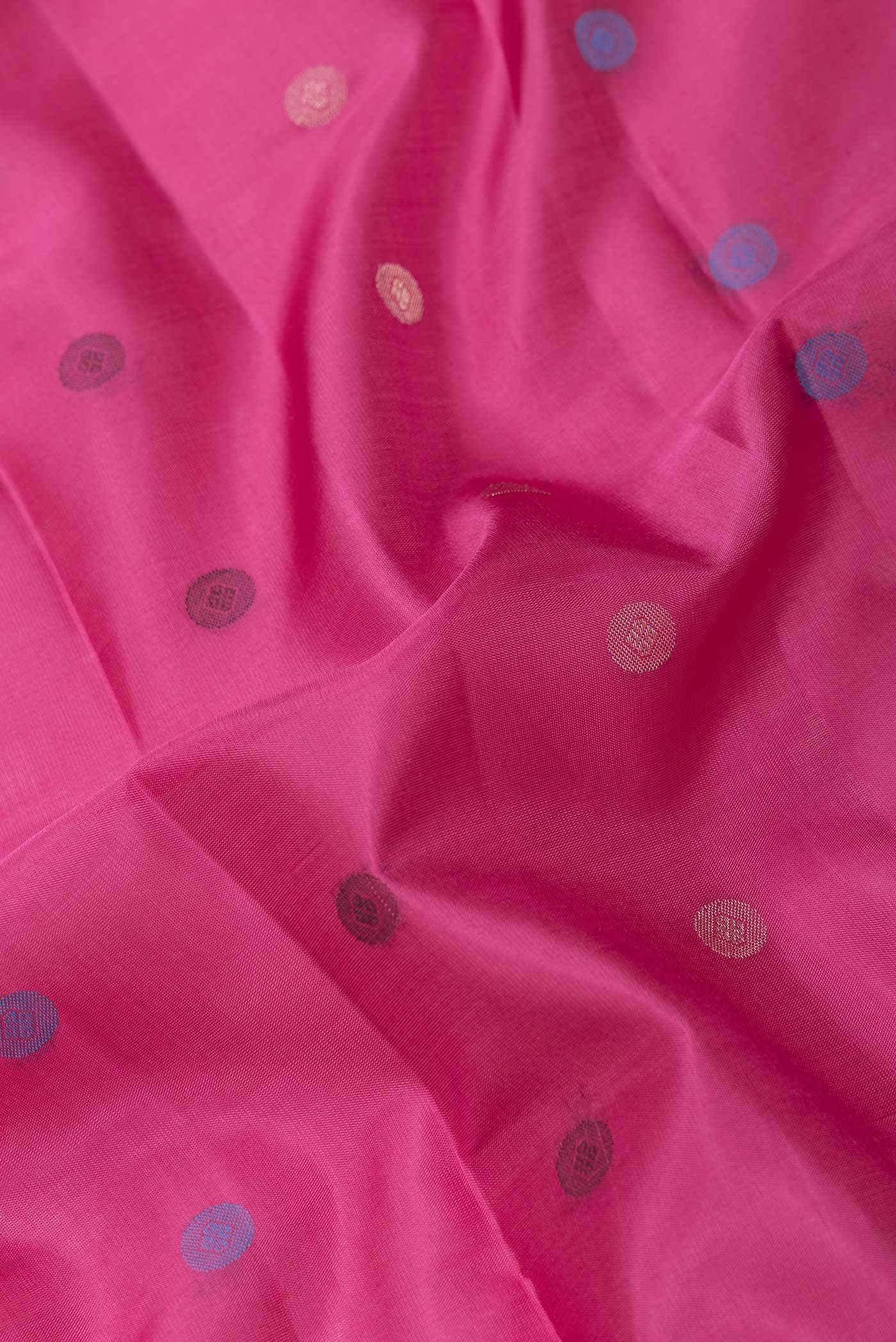 Pink Kanchipuram Silk Saree