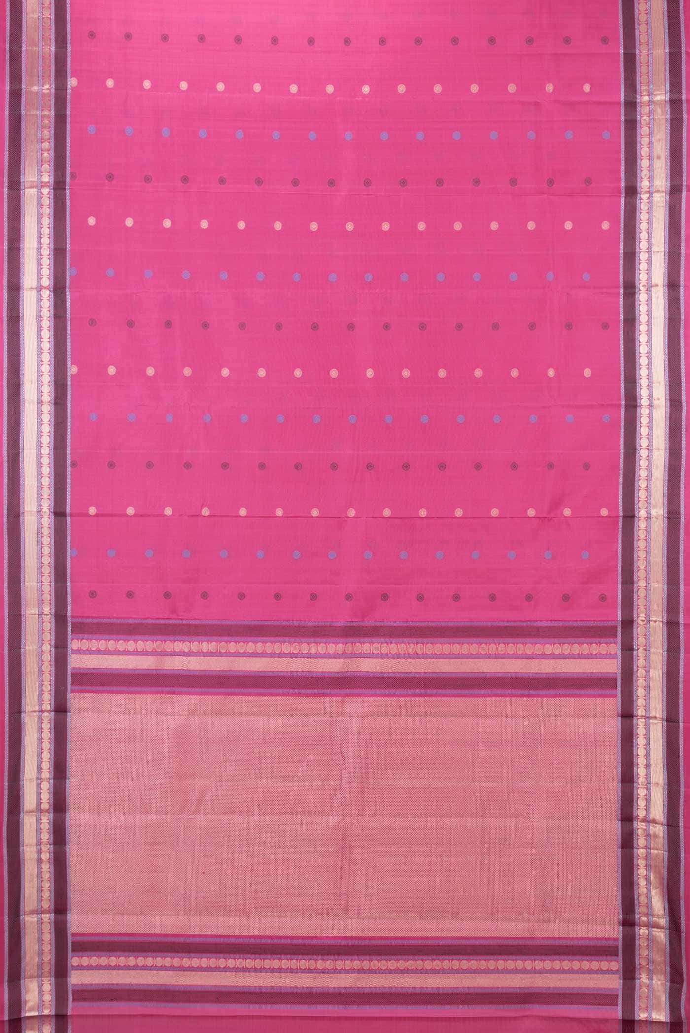 Pink Kanchipuram Silk Saree