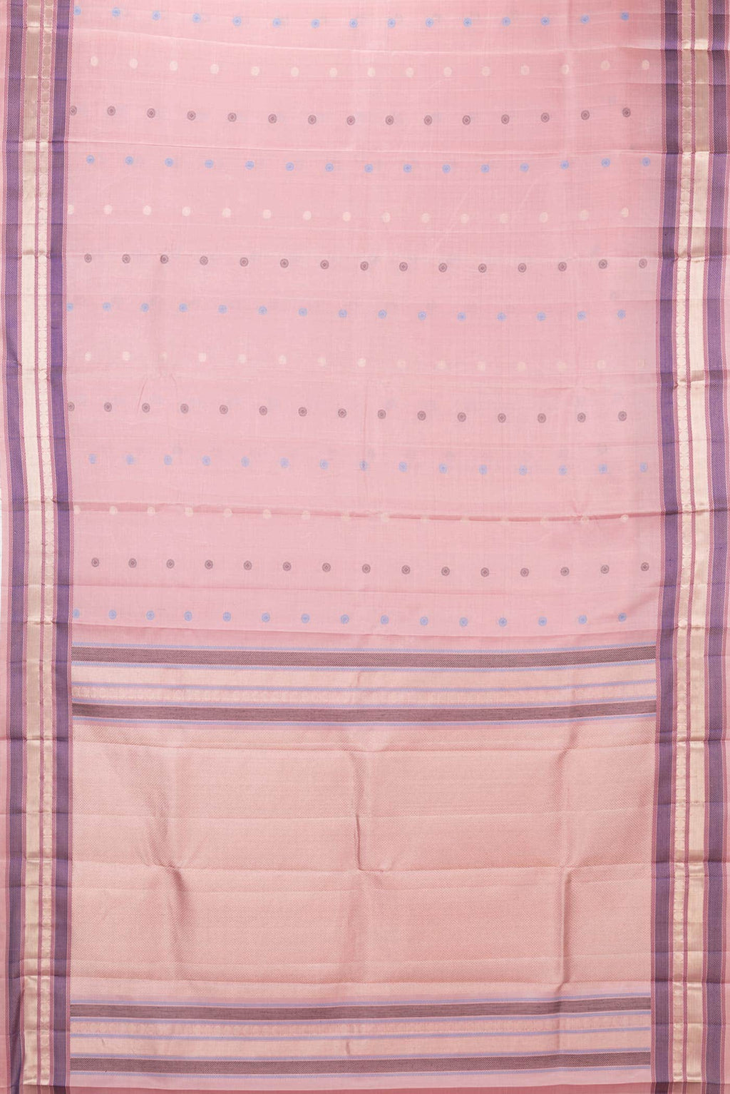 Pink Dual Tone Kanchipuram Silk Saree