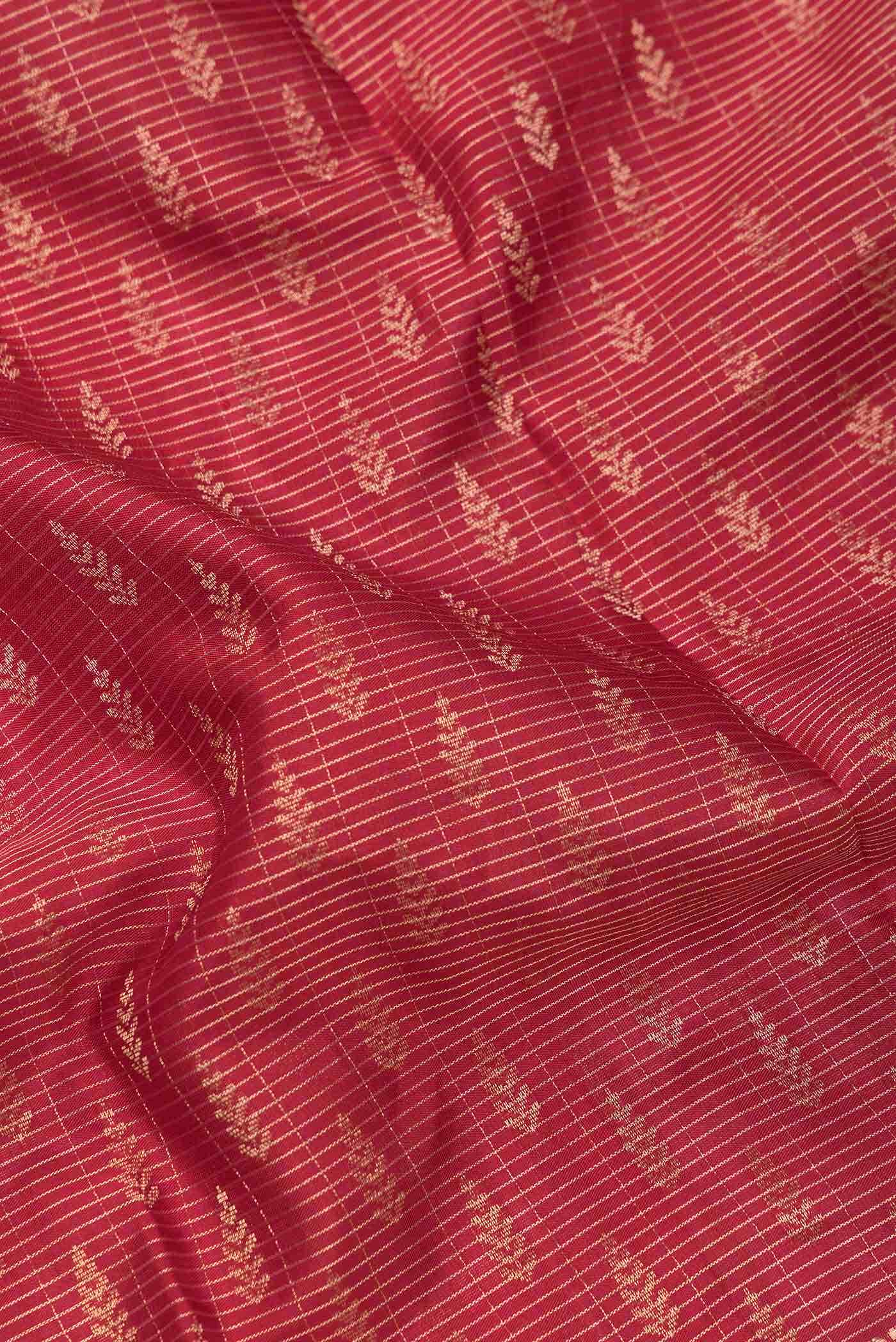 Maroon Dual Tone Kanchipuram Silk Saree