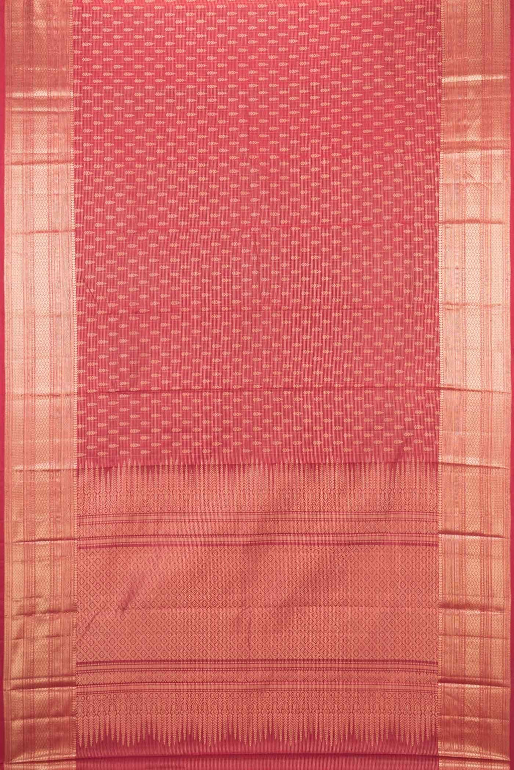 Maroon Dual Tone Kanchipuram Silk Saree