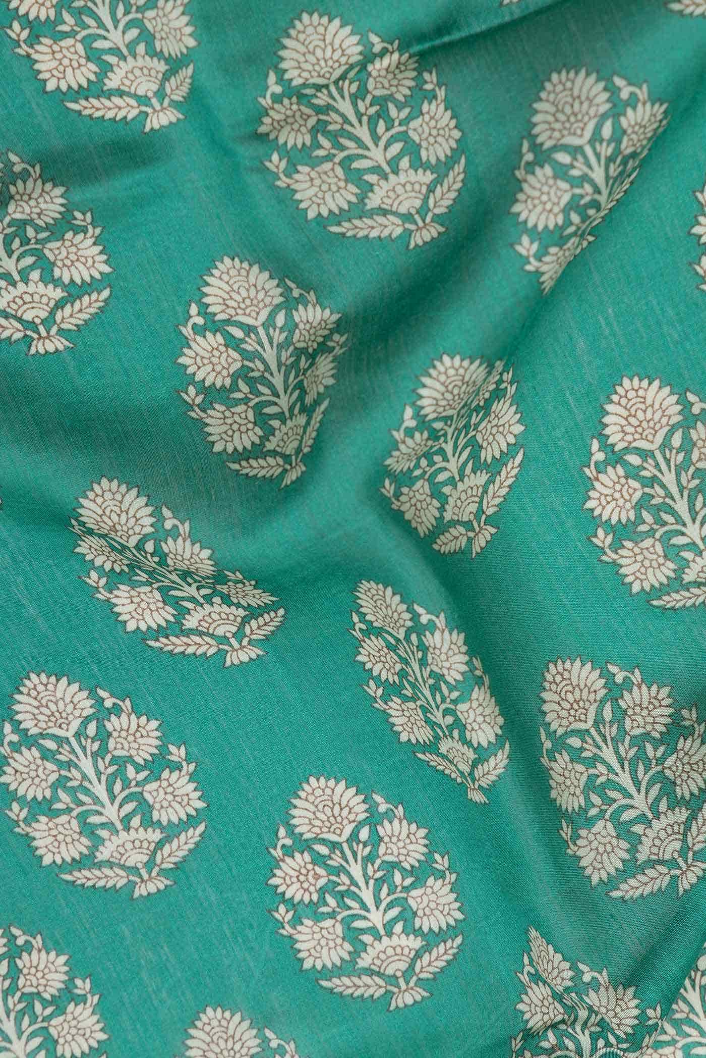 Green Dual Tone Tussar Silk Saree