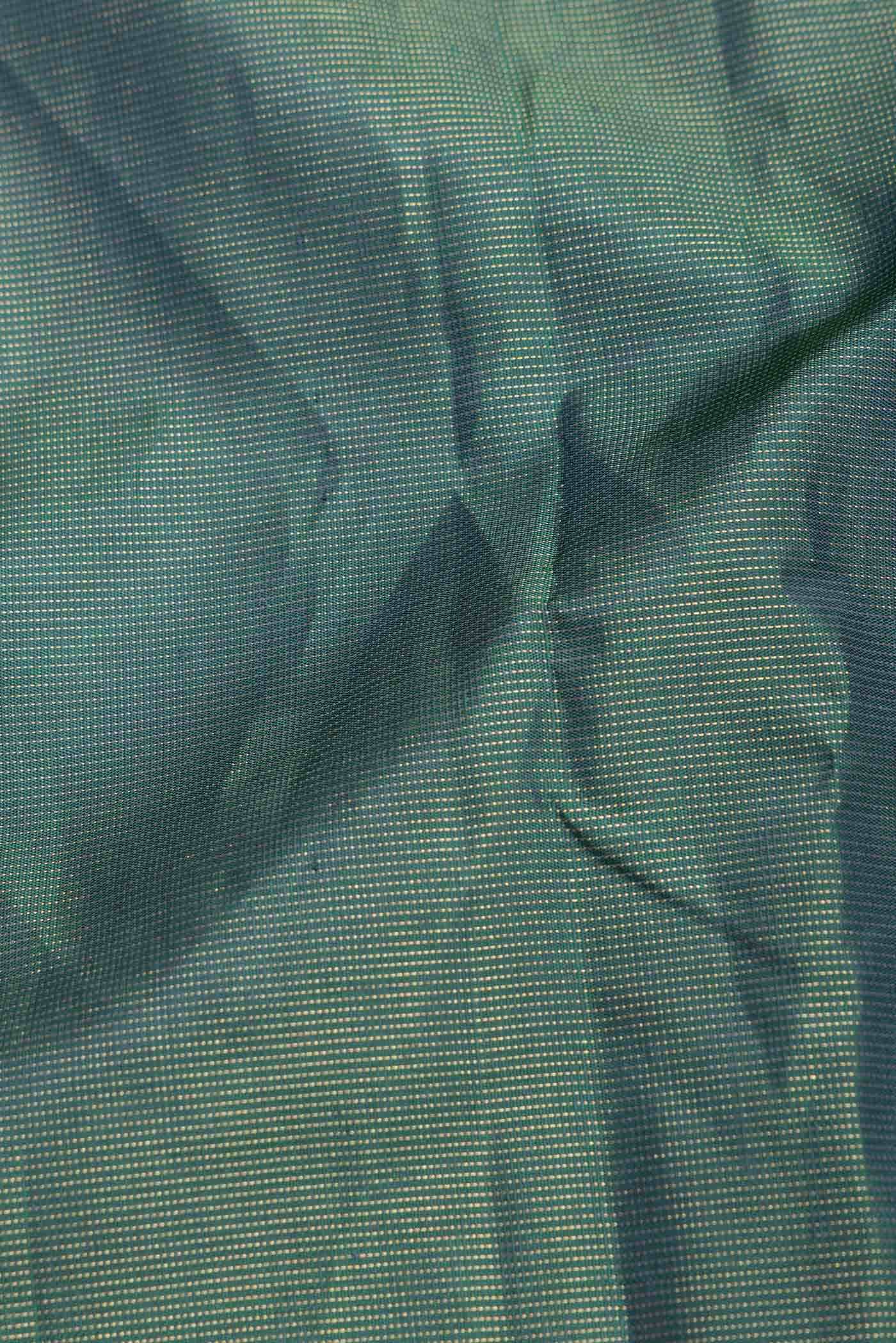 Green Dual Tone Kanchipuram Silk Saree