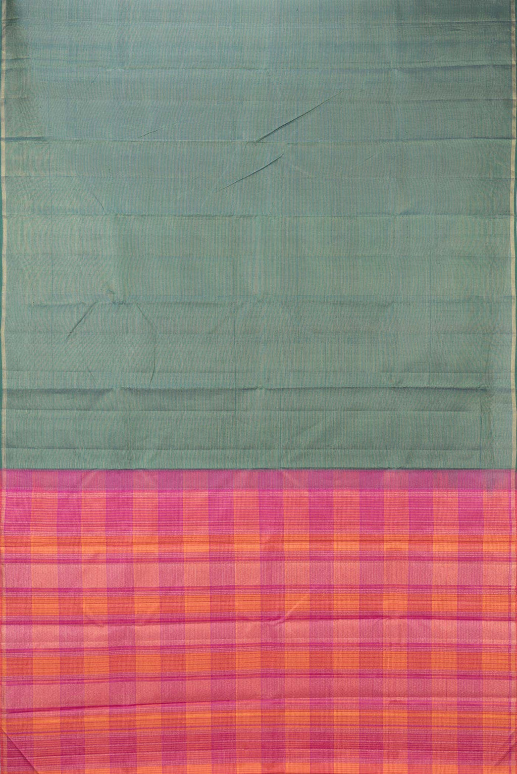 Green Dual Tone Kanchipuram Silk Saree