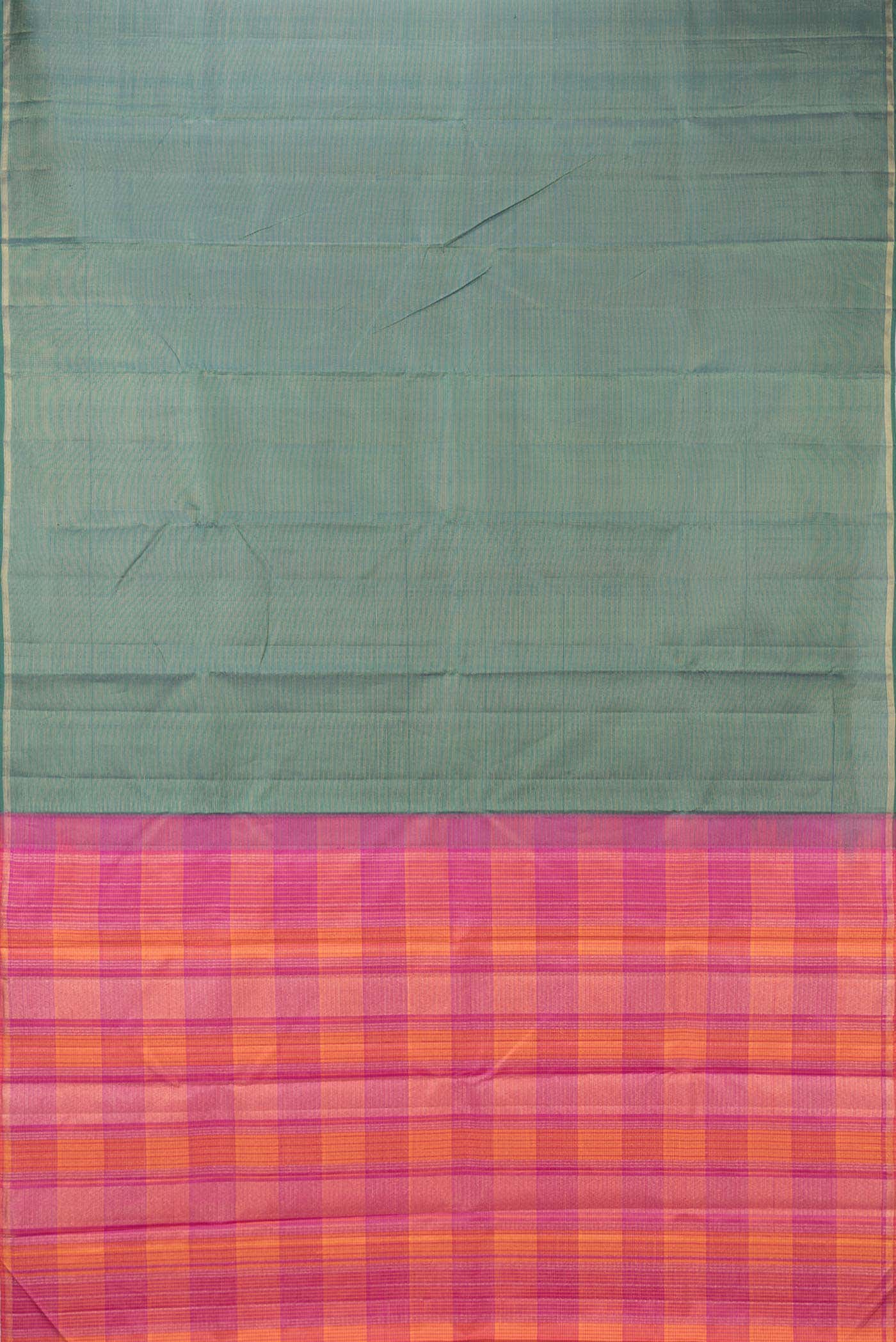 Green Dual Tone Kanchipuram Silk Saree