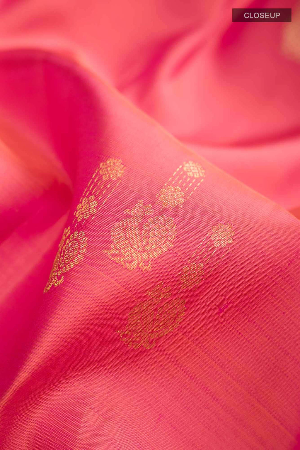 Orange with Pink Dual Tone Kanchipuram Silk Saree