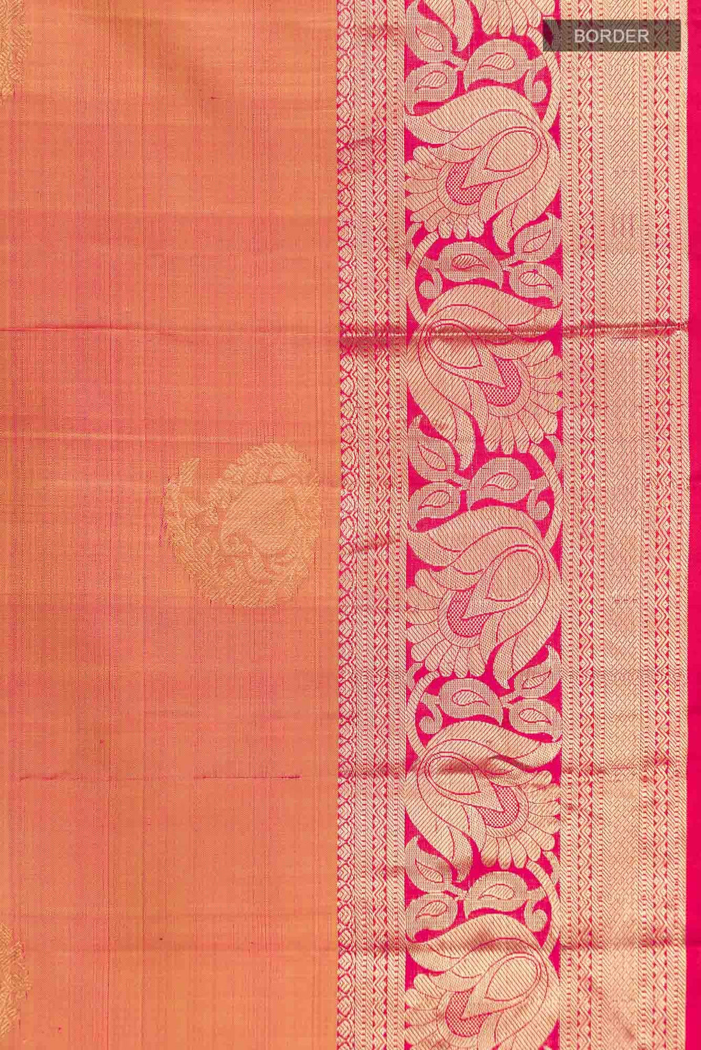 Pink Dual Tone Kanchipuram Silk Saree