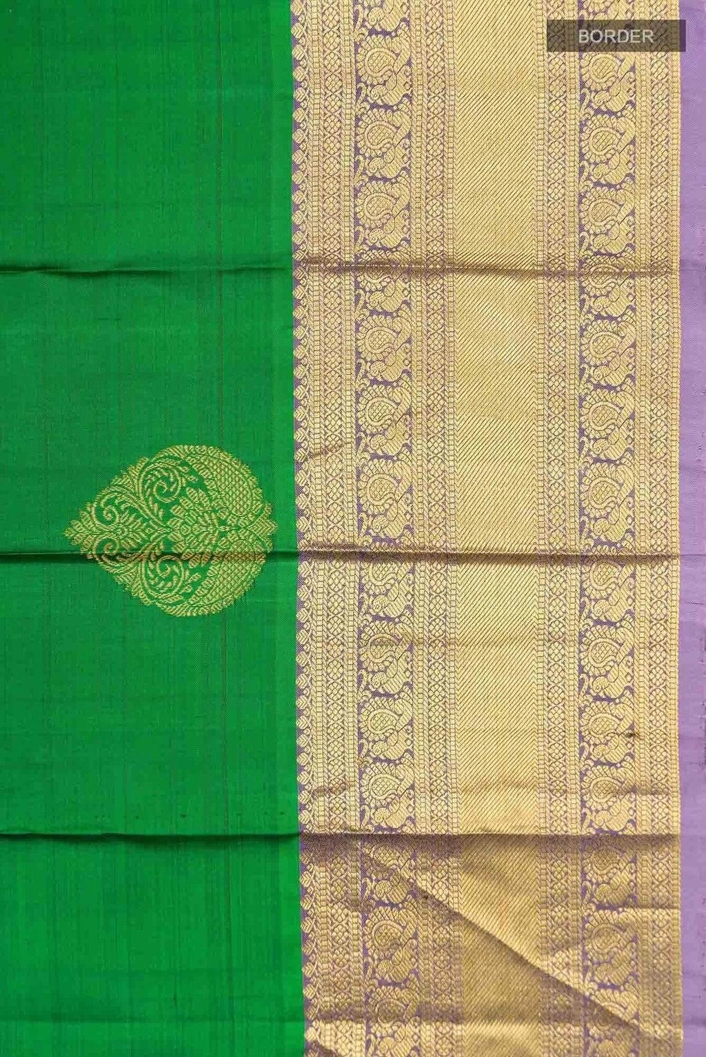 Green Dual Tone Kanchipuram Silk Saree