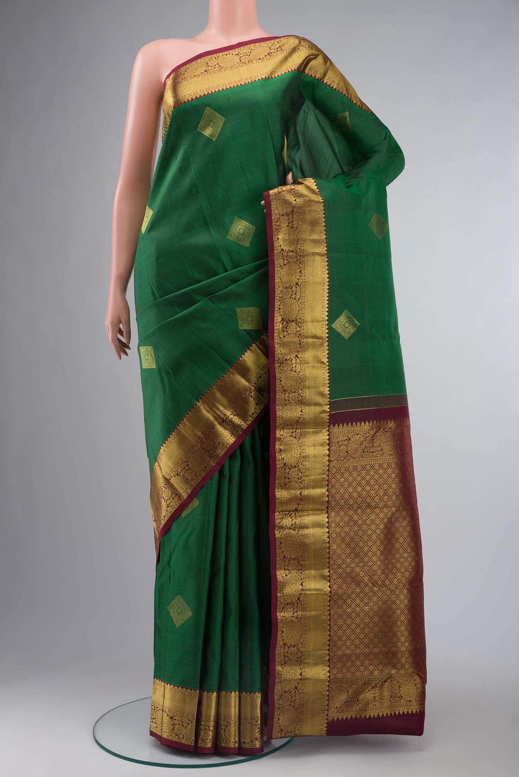 Green Kanchipuram Silk Saree