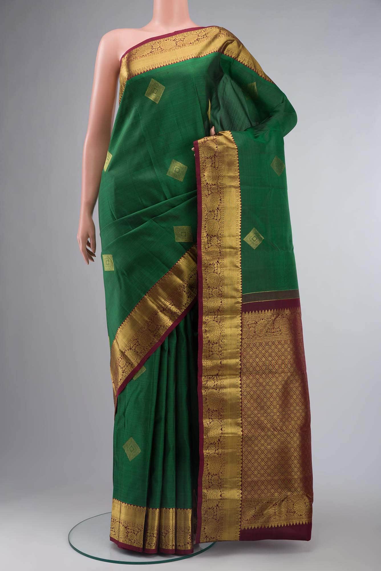 Green Kanchipuram Silk Saree