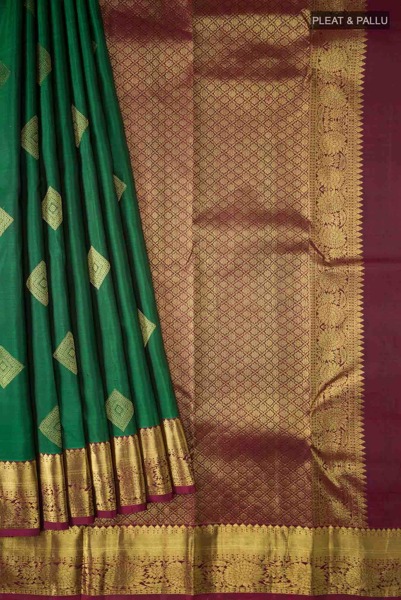 Green Kanchipuram Silk Saree