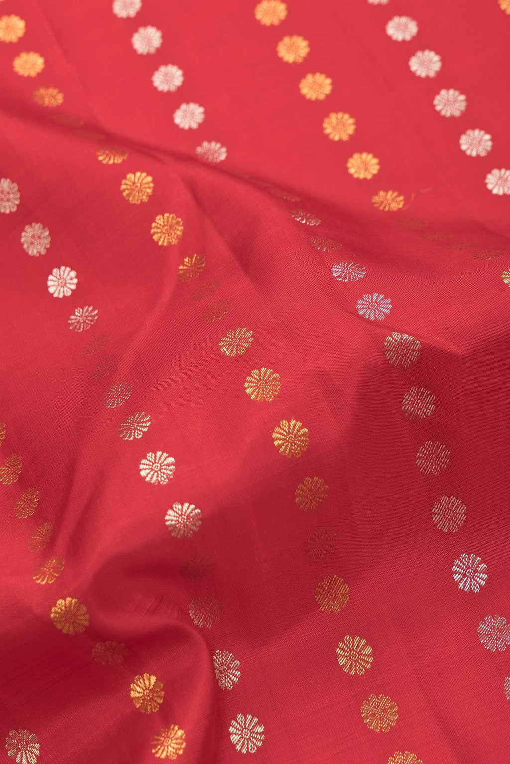 Red Dual Tone Kanchipuram Silk Saree
