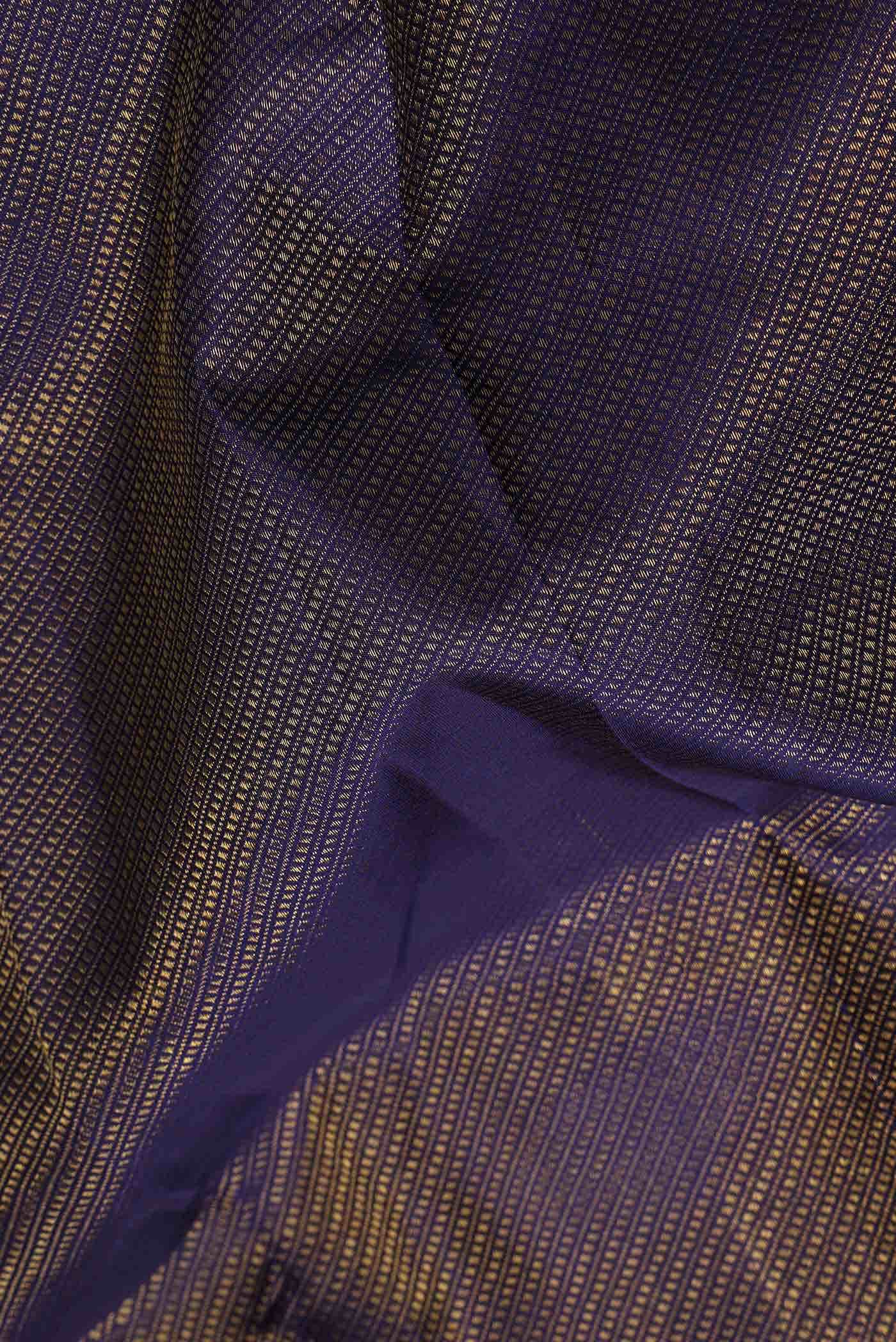 Navy Blue Dual Tone Kanchipuram Silk Saree