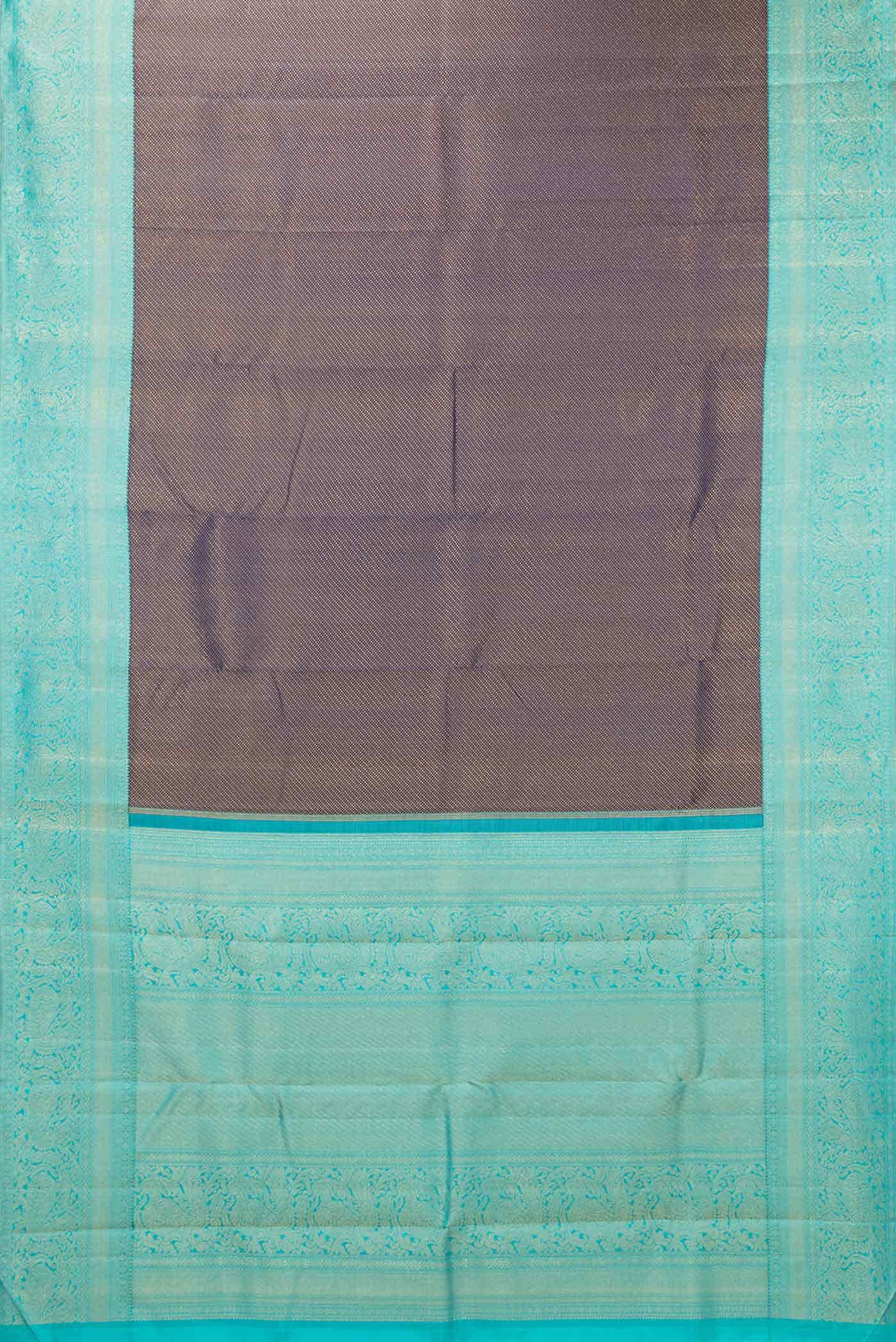 Navy Blue Dual Tone Kanchipuram Silk Saree