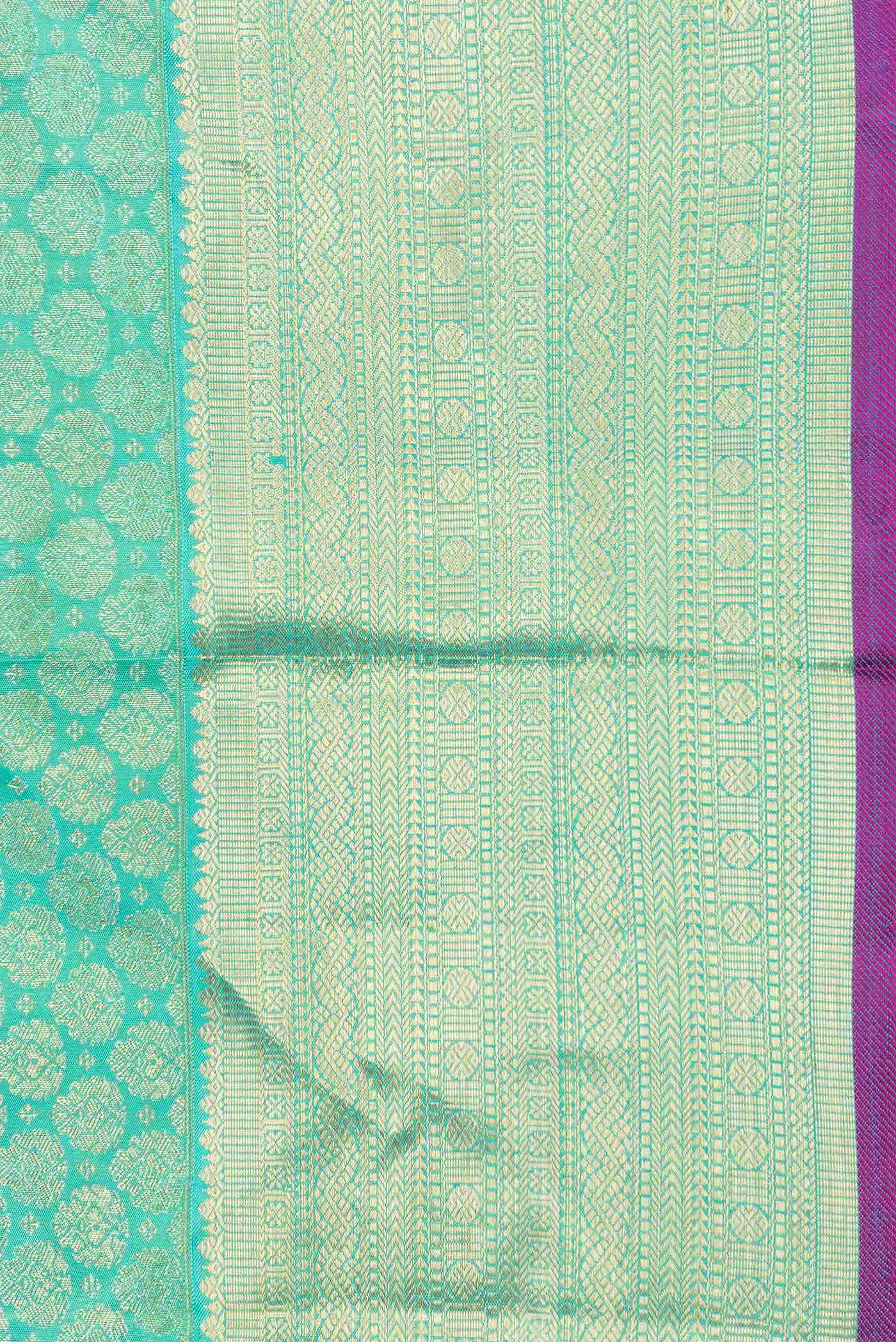 Green Dual Tone Kanchipuram Silk Saree