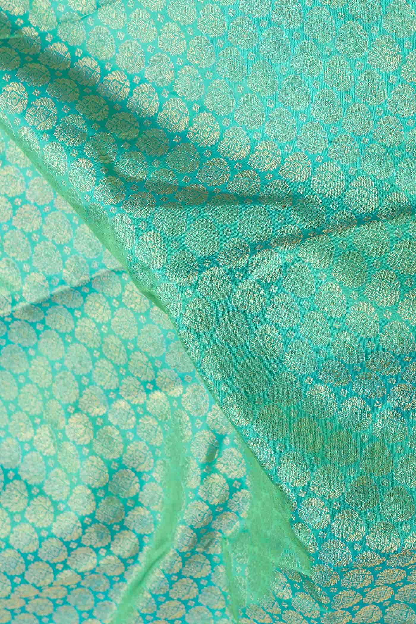 Green Dual Tone Kanchipuram Silk Saree