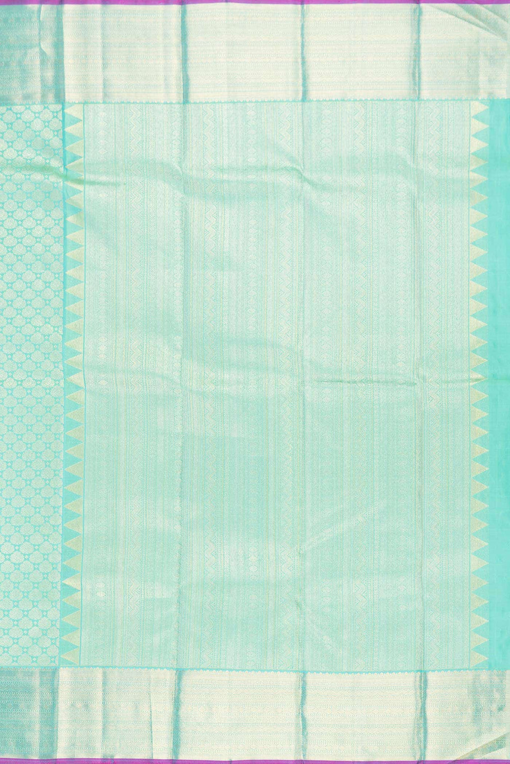 Green Dual Tone Kanchipuram Silk Saree