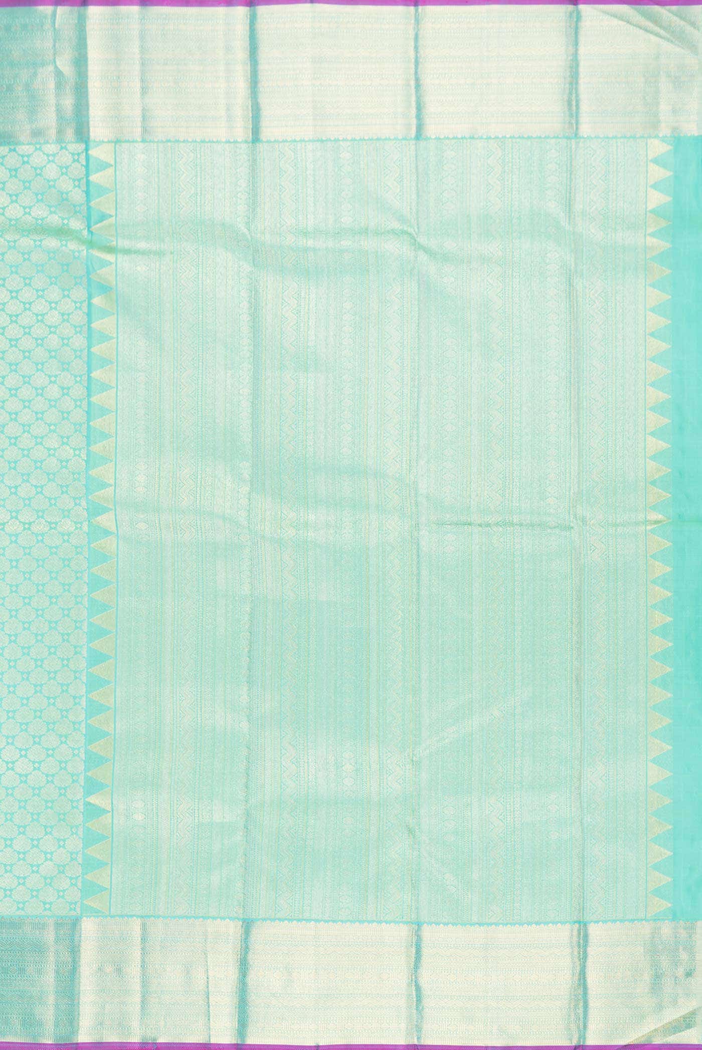 Green Dual Tone Kanchipuram Silk Saree